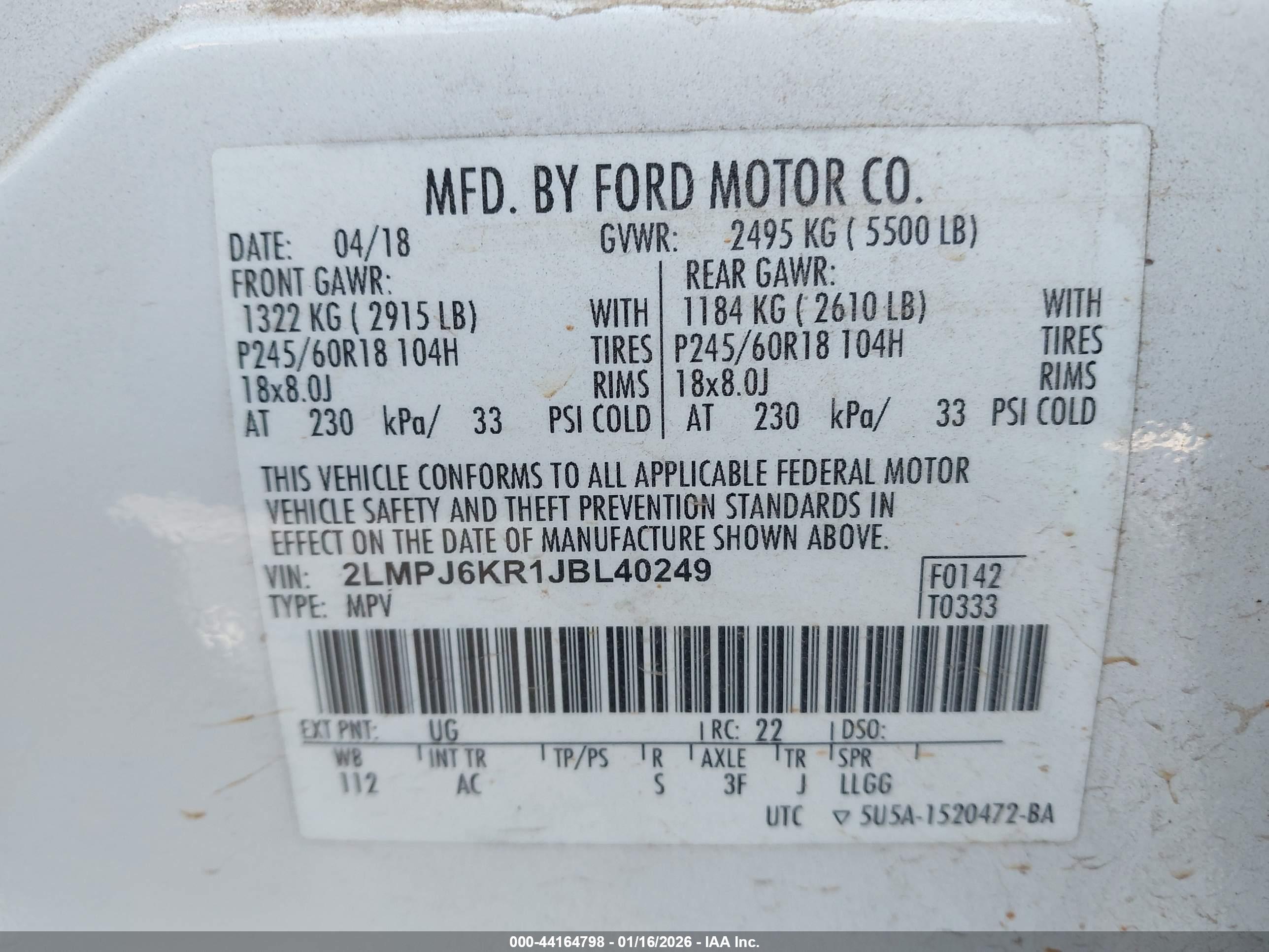 LINCOLN MKX image 9