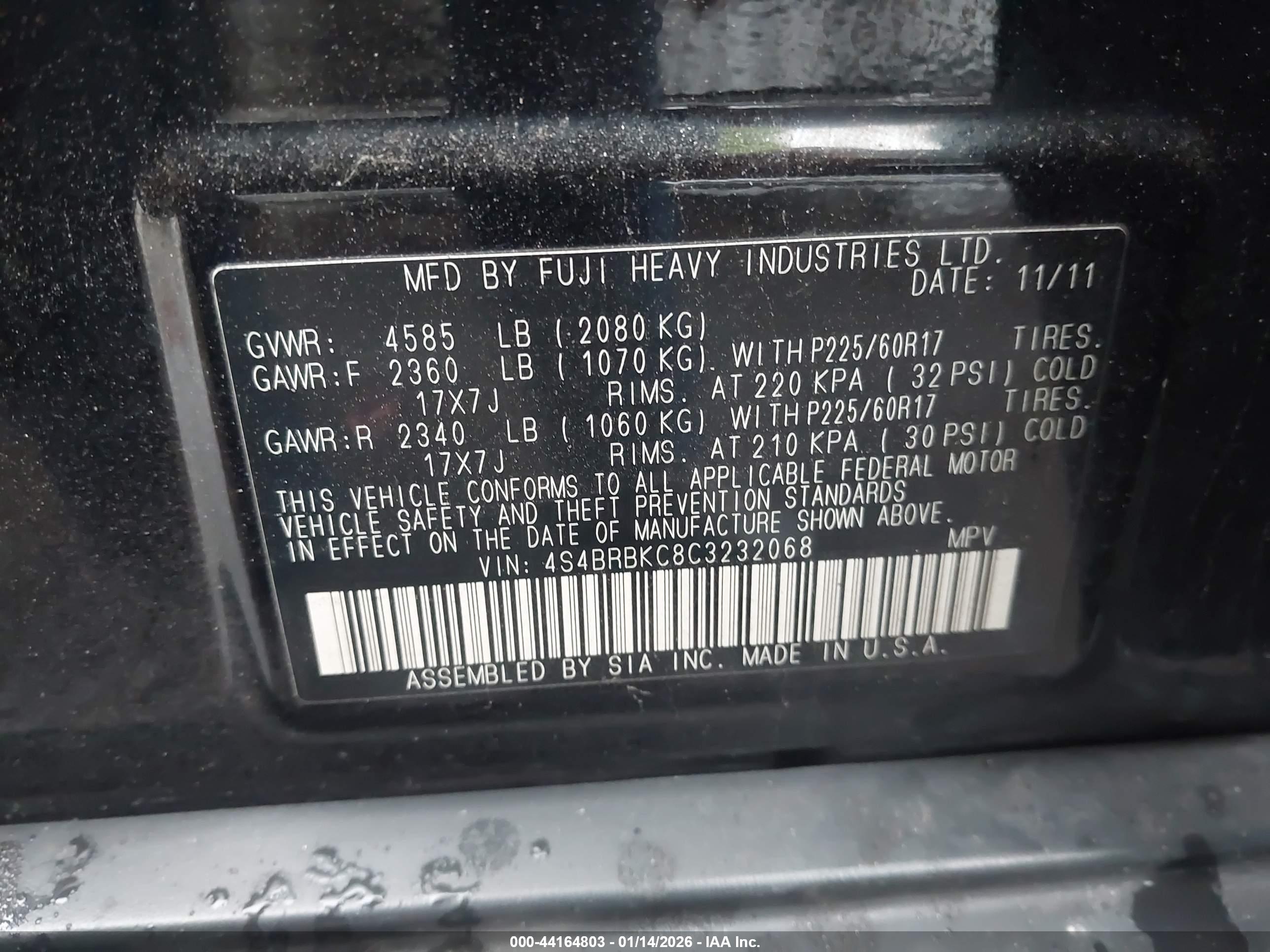 SUBARU OUTBACK image 9