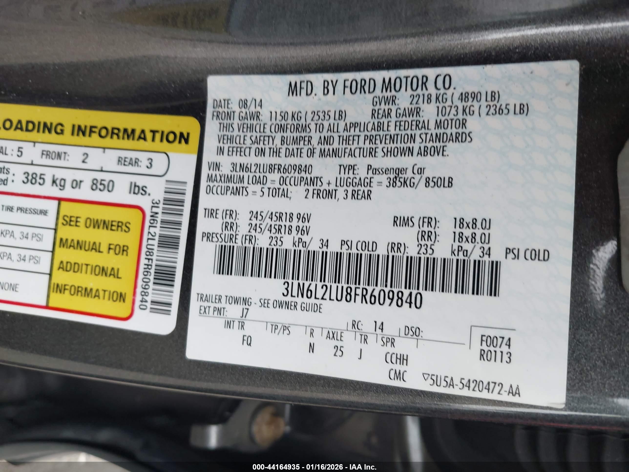 LINCOLN MKZ image 9
