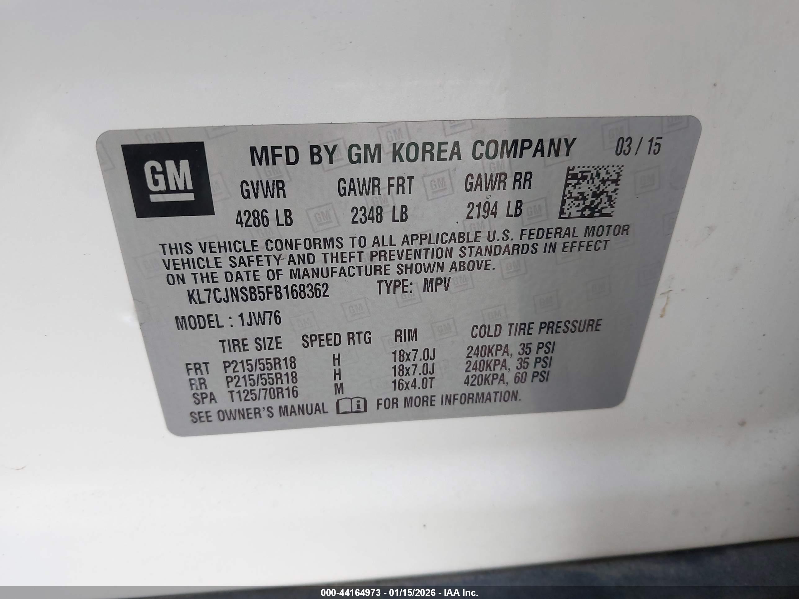 CHEVROLET TRAX image 9