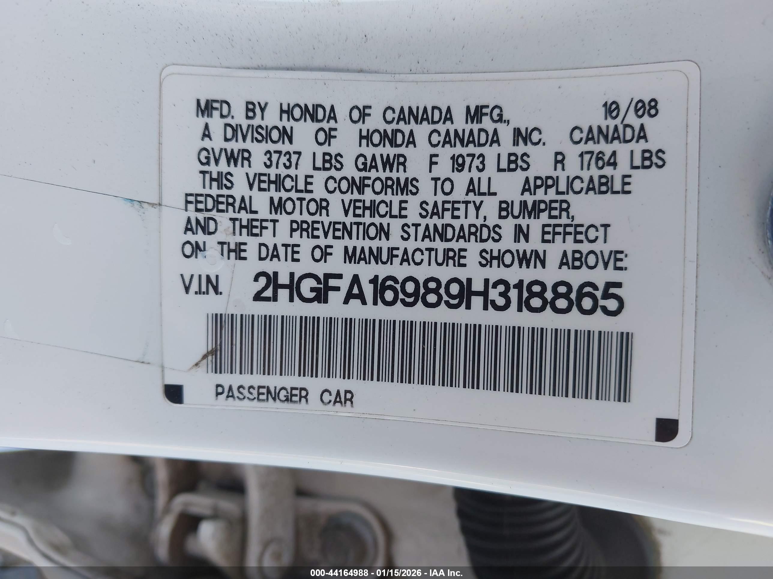 HONDA CIVIC image 9