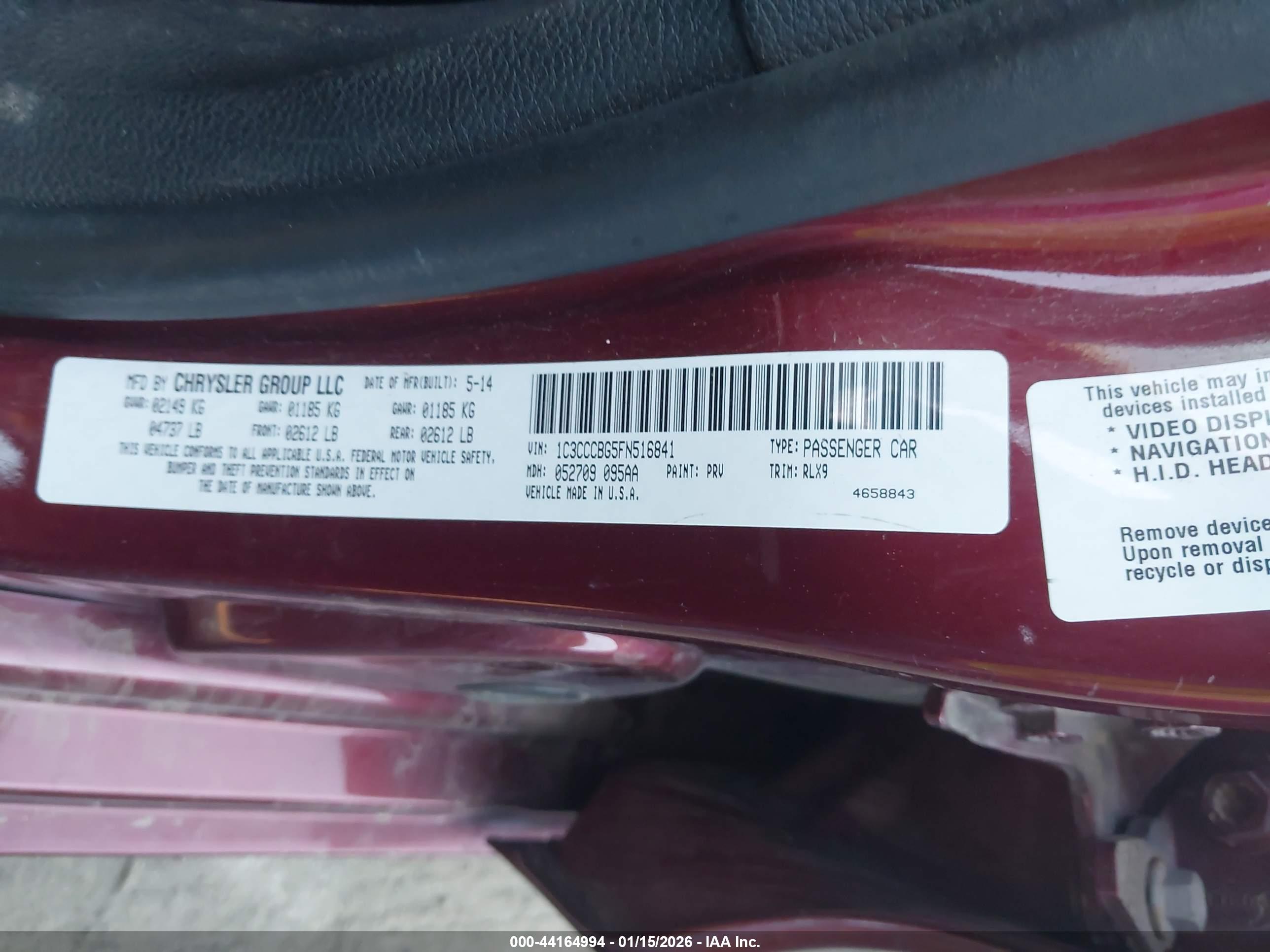 CHRYSLER 200 image 9