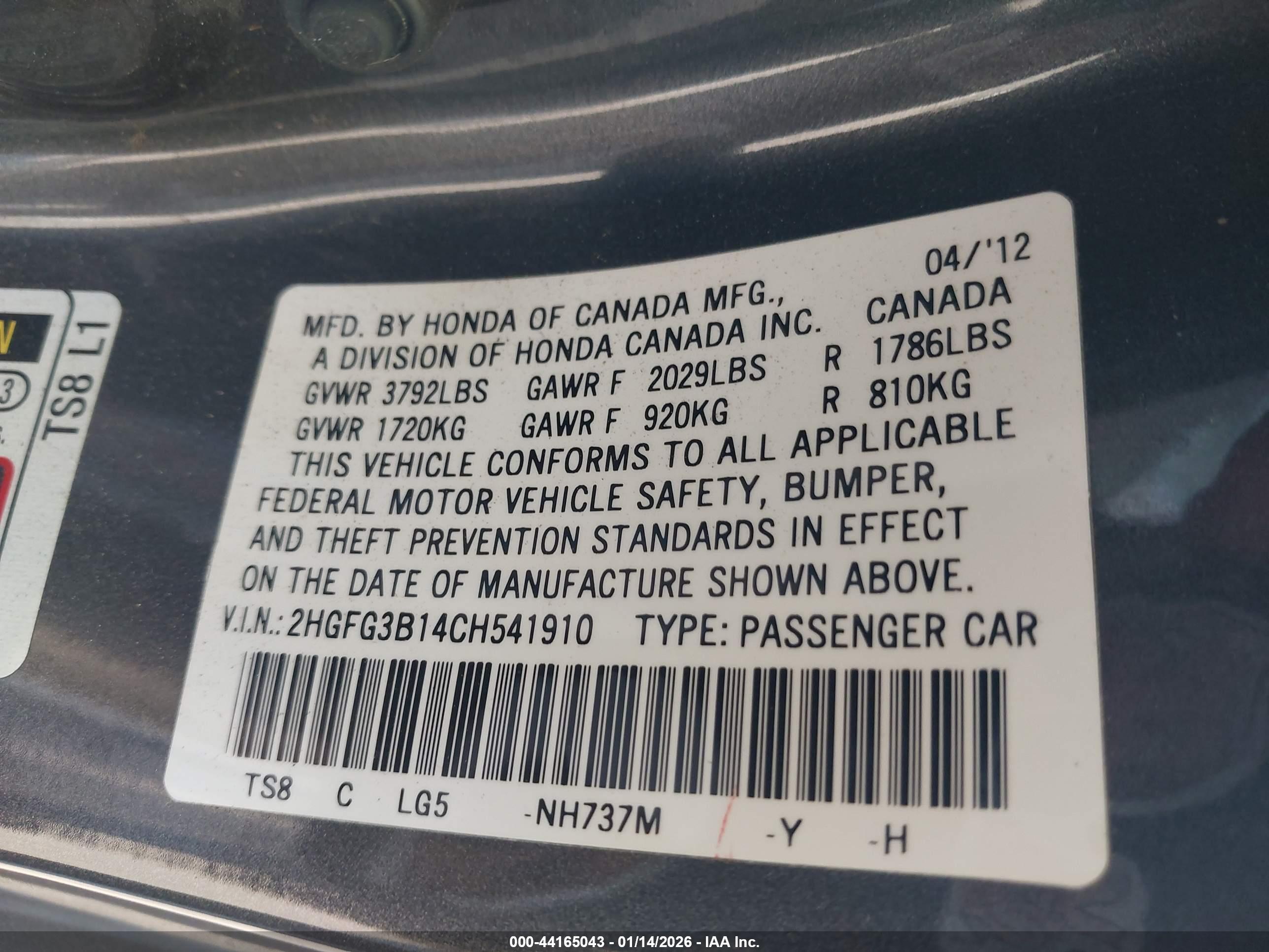 HONDA CIVIC image 9
