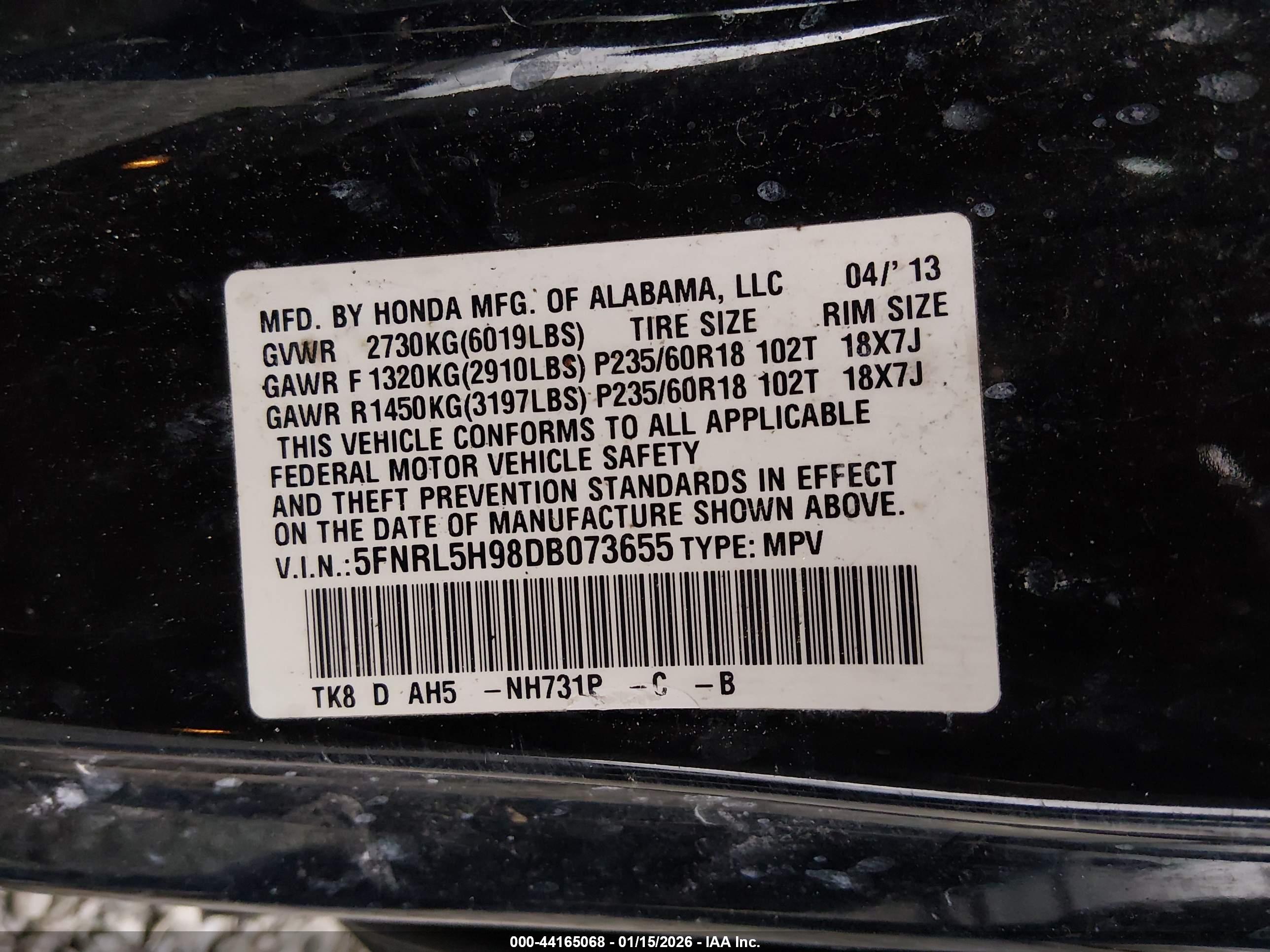 HONDA ODYSSEY image 9