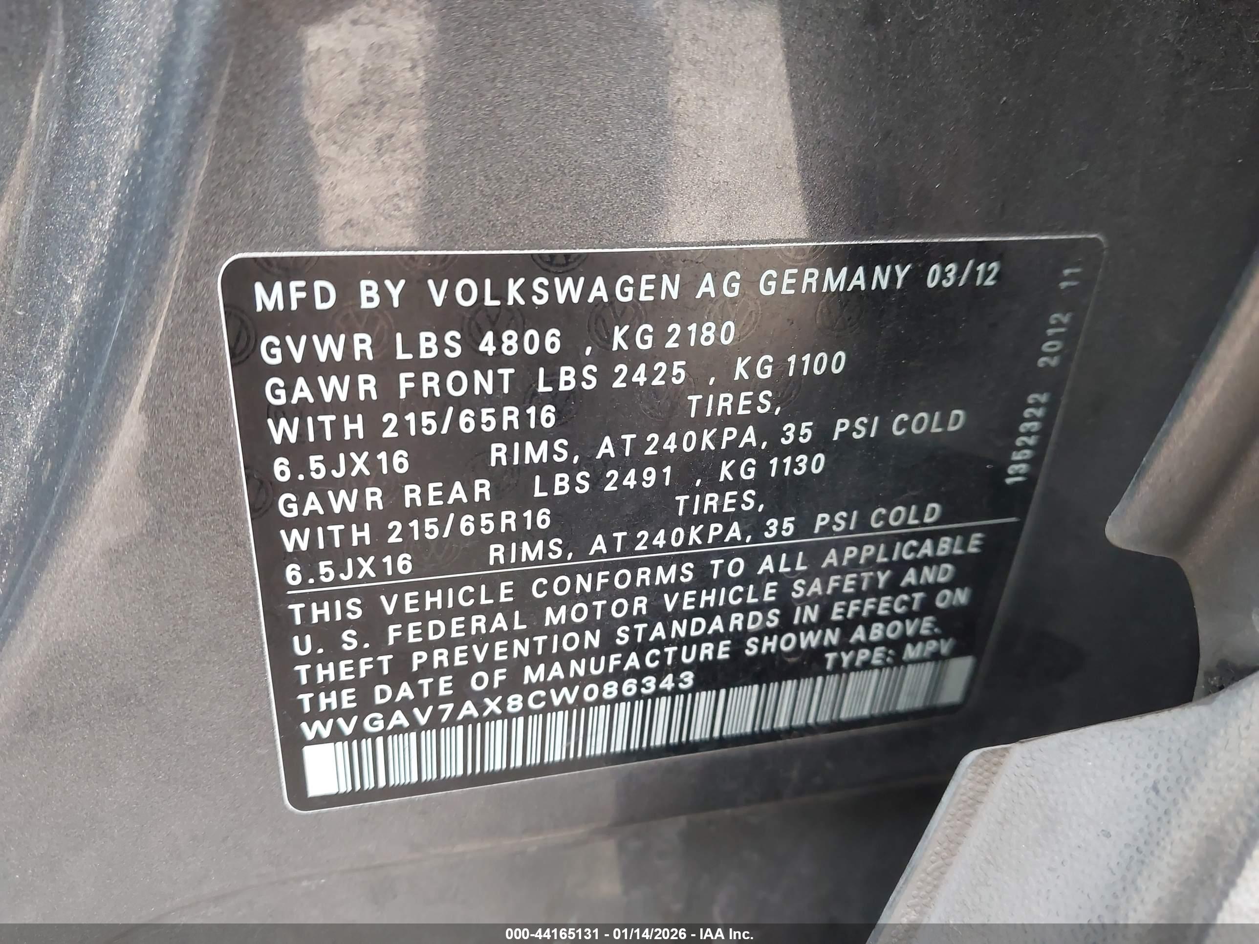 VOLKSWAGEN TIGUAN image 9