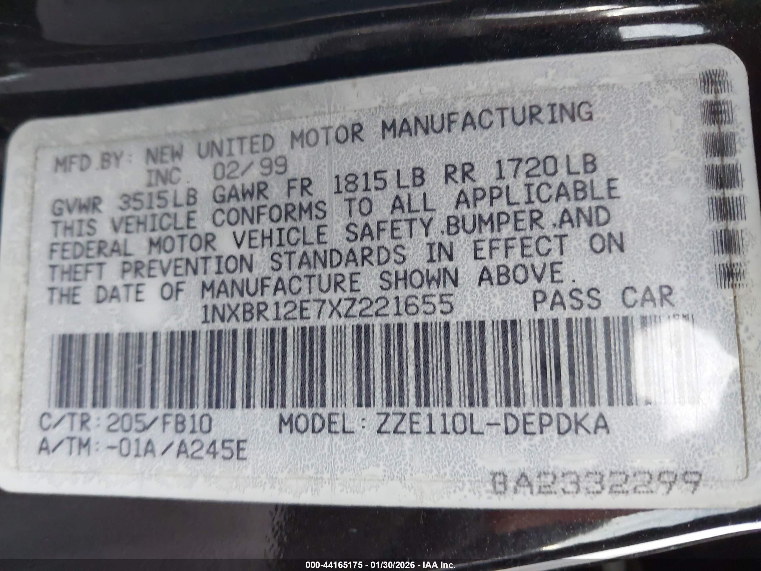 TOYOTA COROLLA image 9