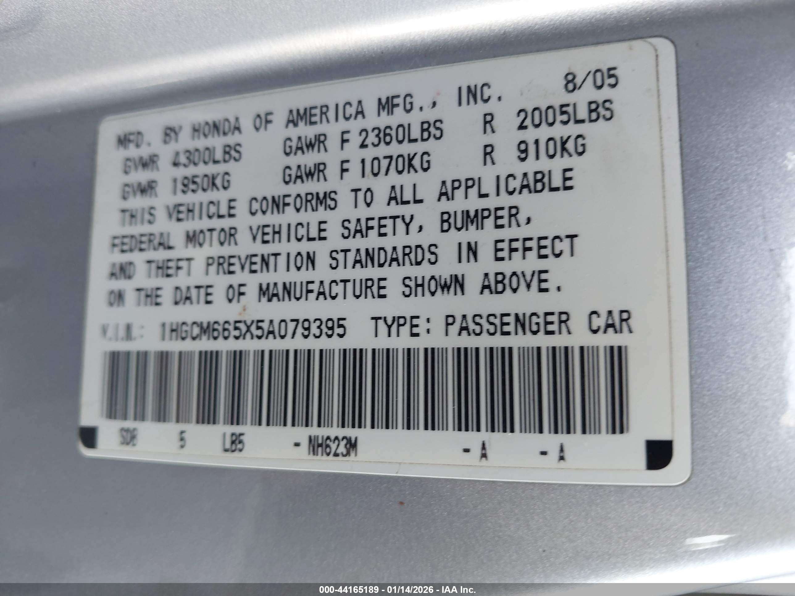 HONDA ACCORD image 9