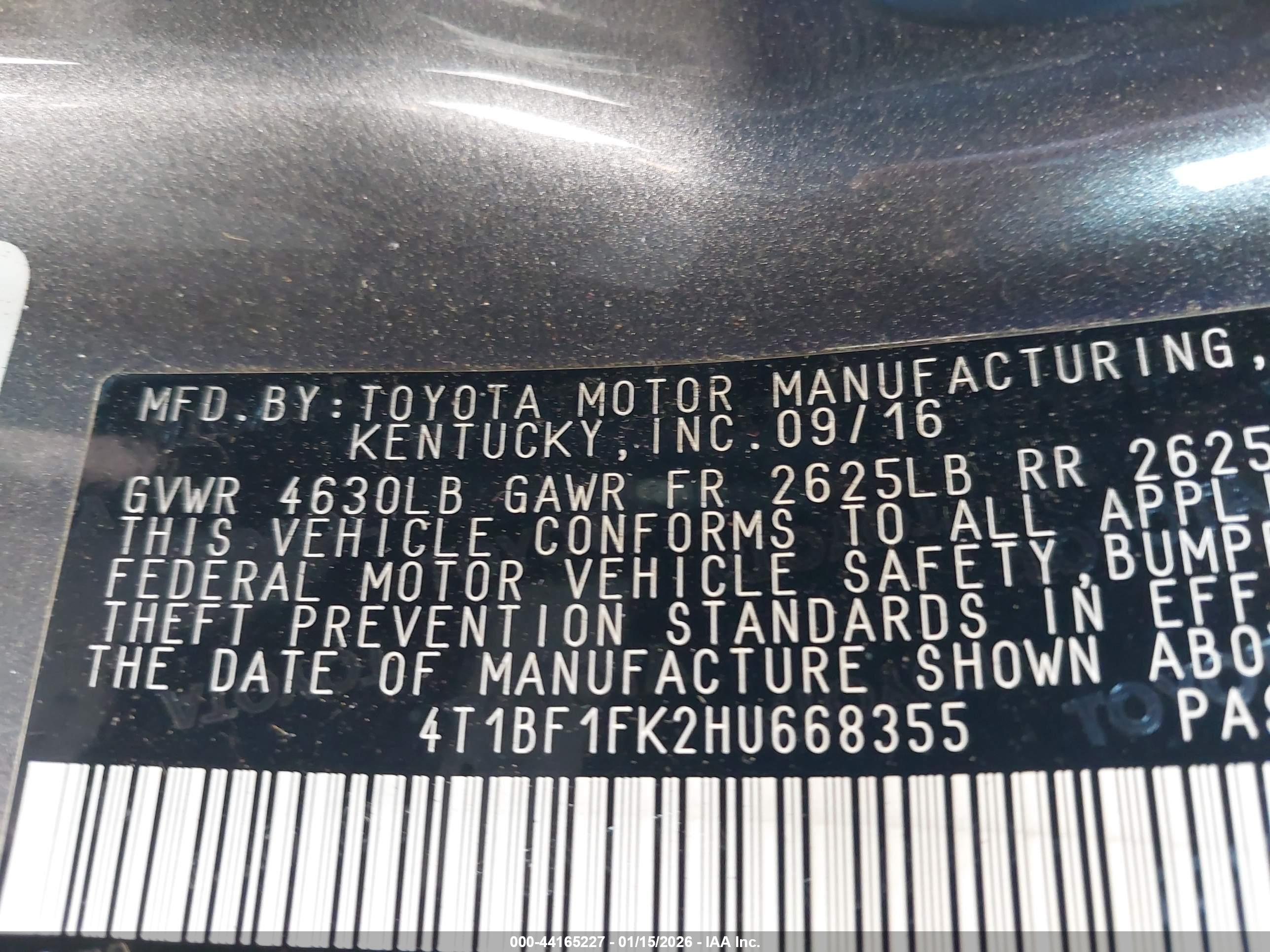 TOYOTA CAMRY image 9