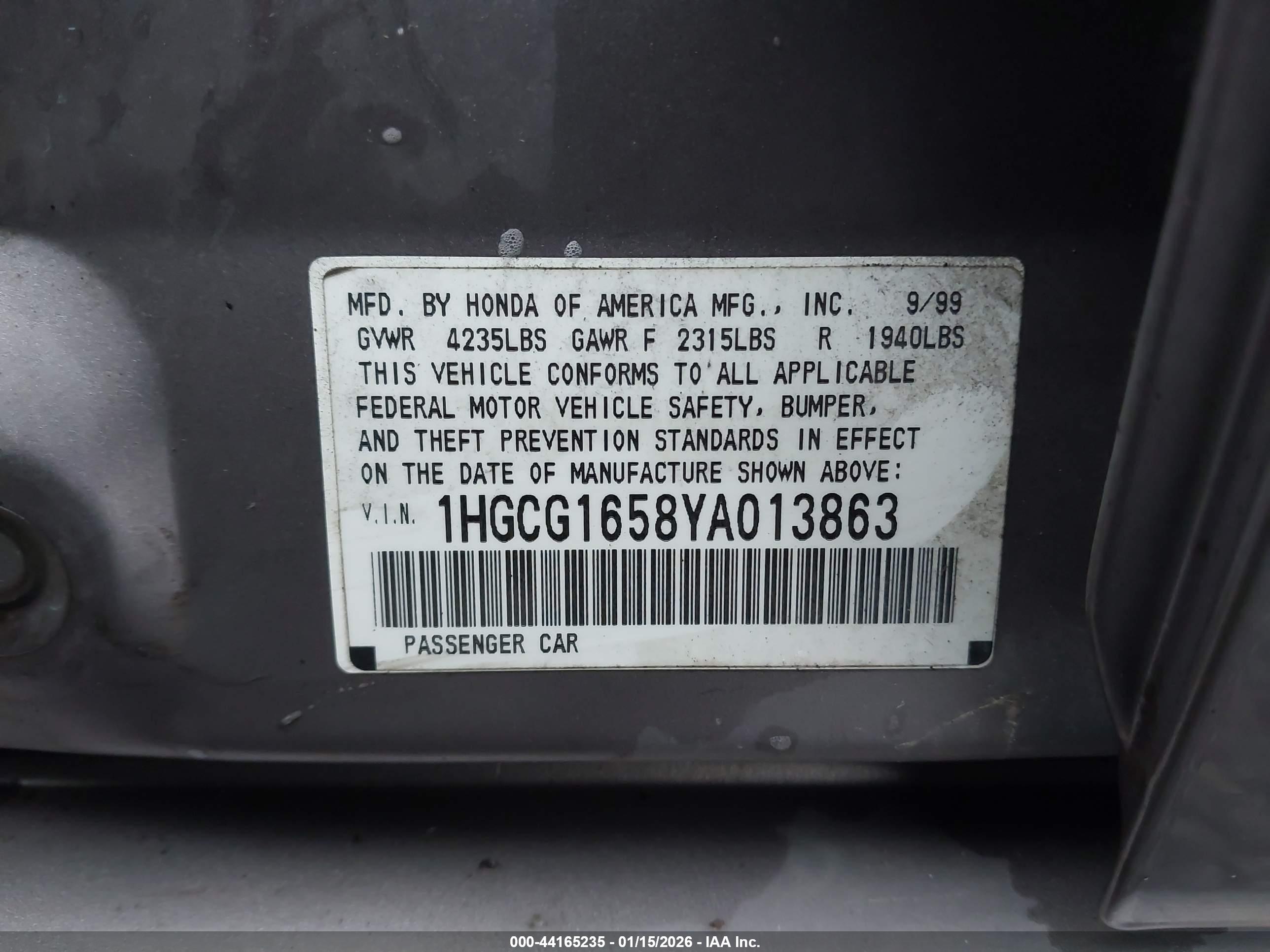 HONDA ACCORD image 9