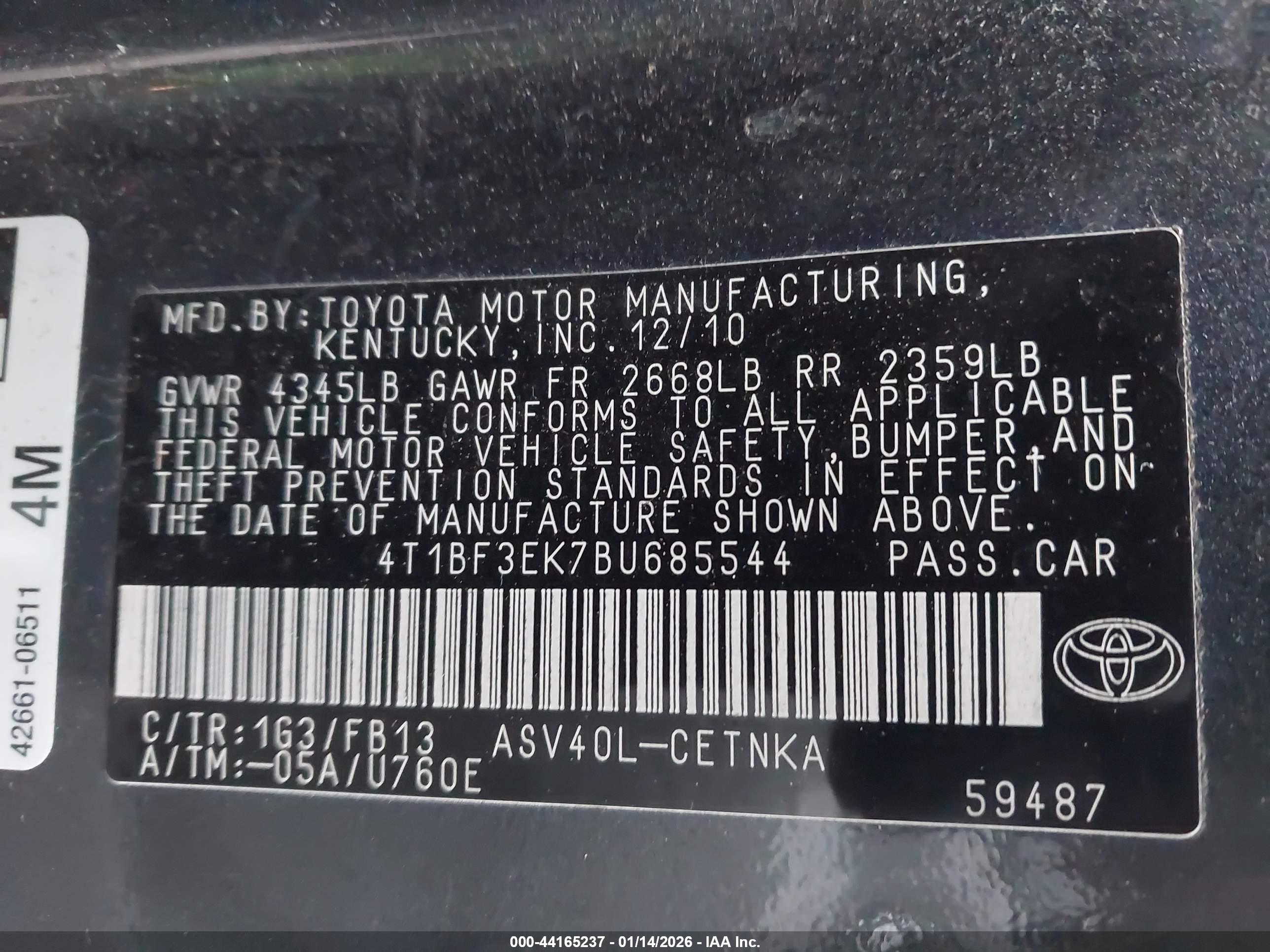 TOYOTA CAMRY image 9