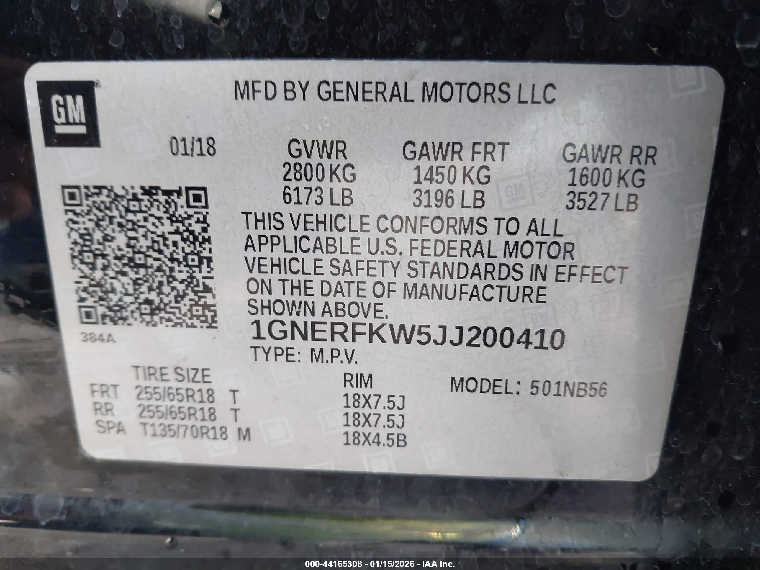 CHEVROLET TRAVERSE image 9