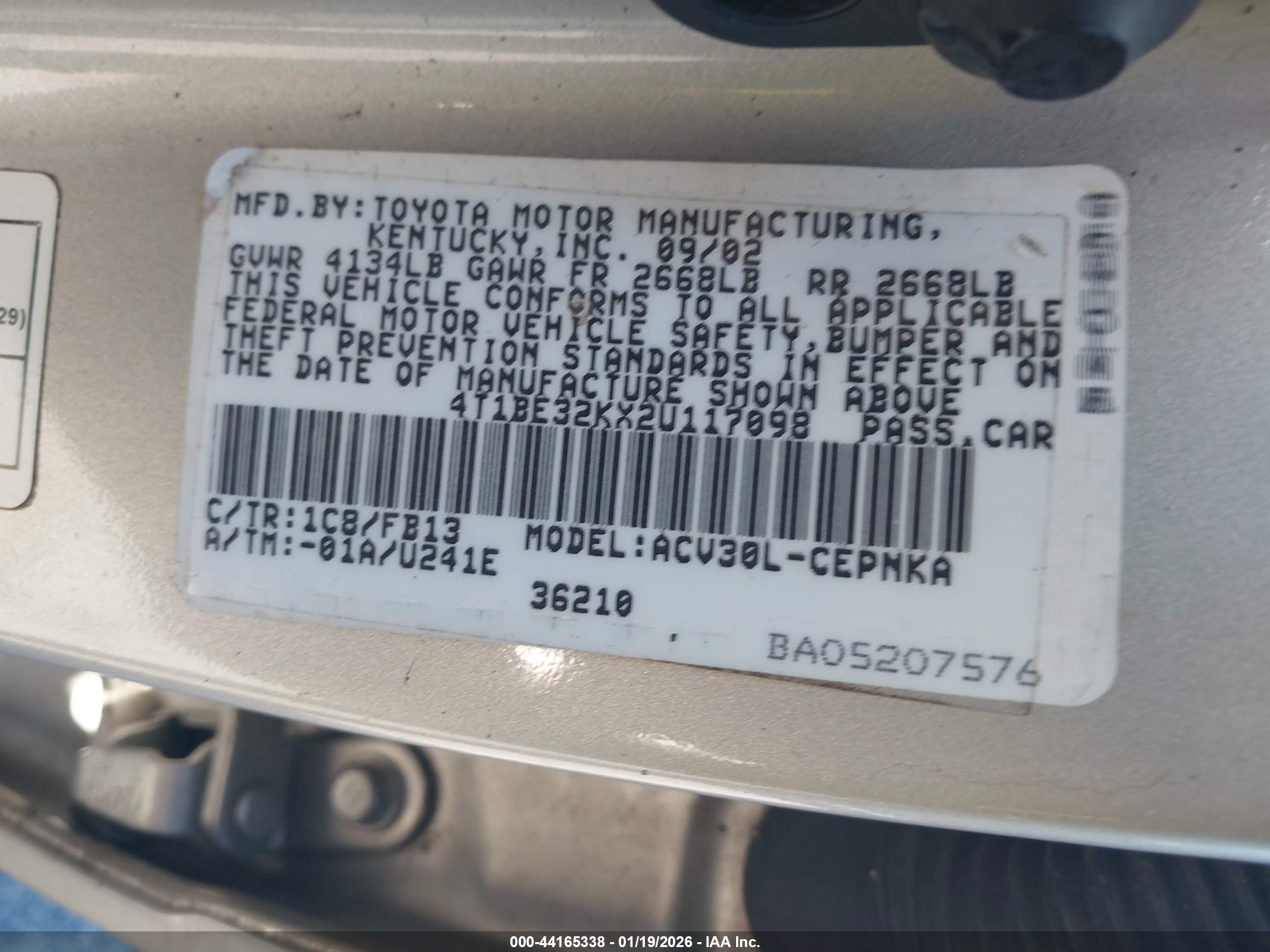 TOYOTA CAMRY image 9