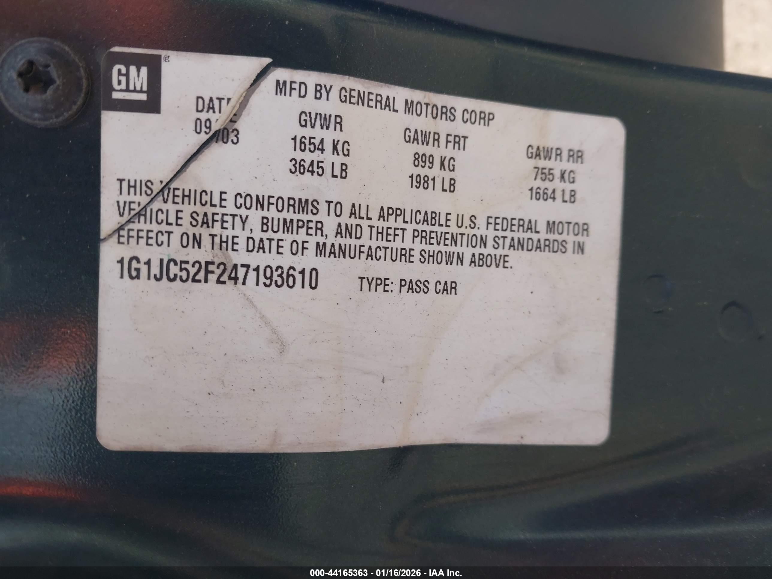CHEVROLET CAVALIER image 9