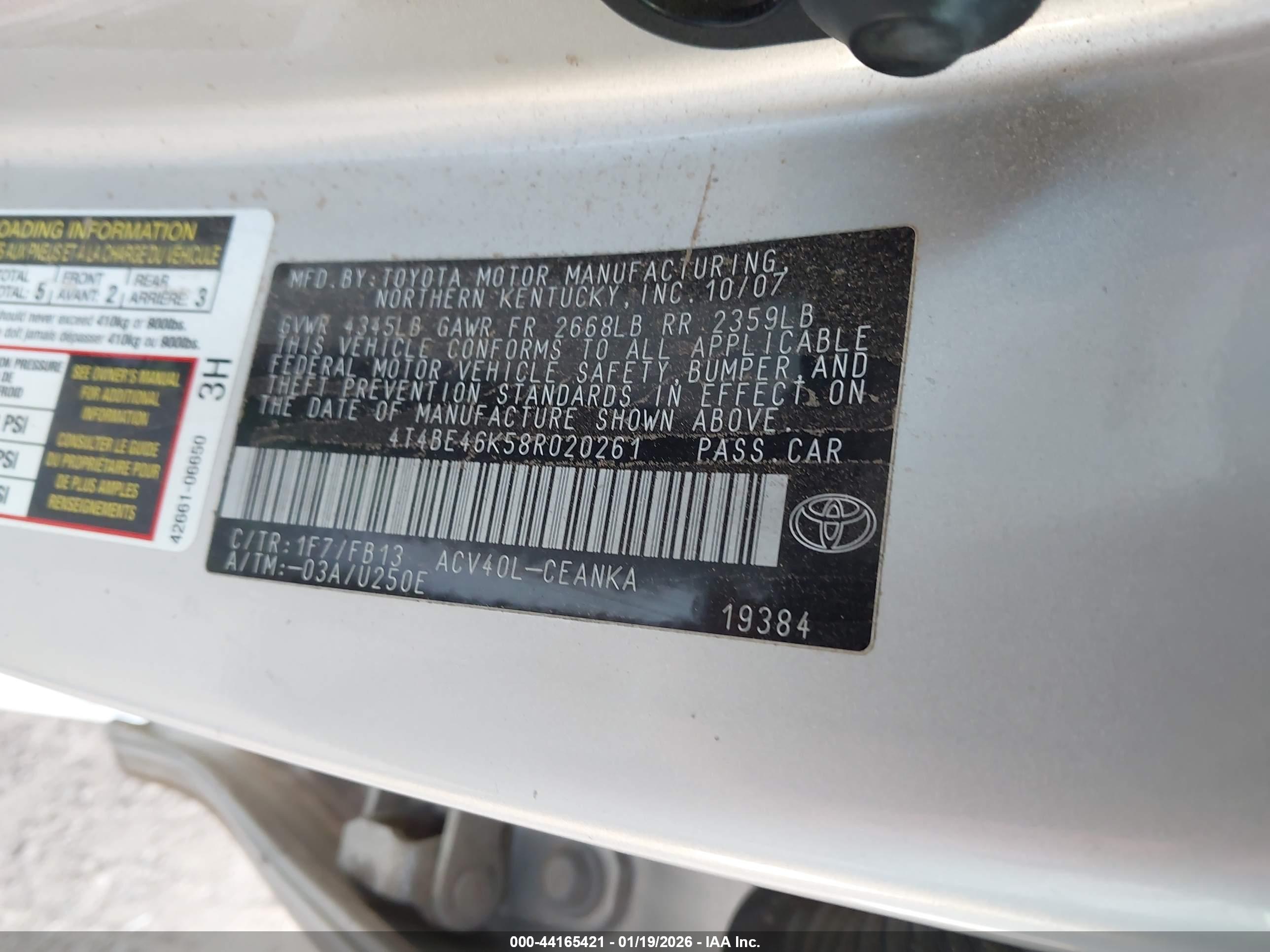 TOYOTA CAMRY image 9