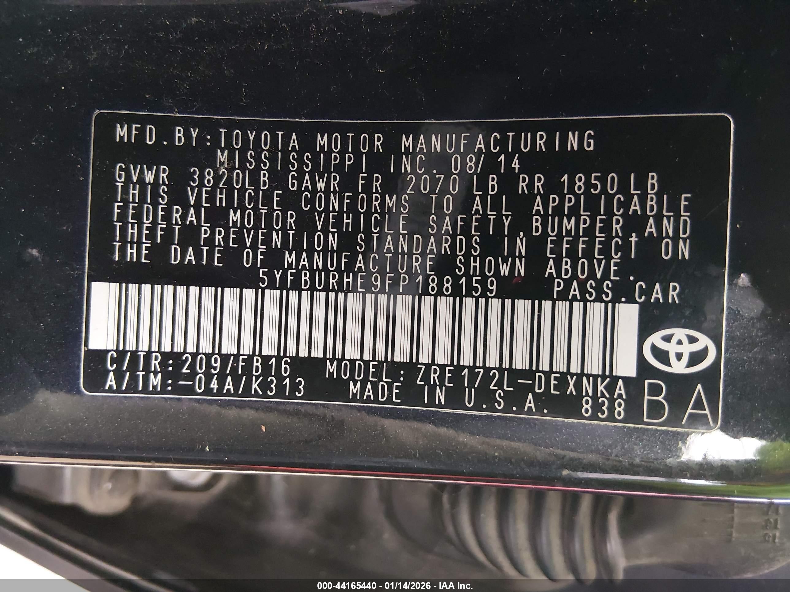 TOYOTA COROLLA image 9