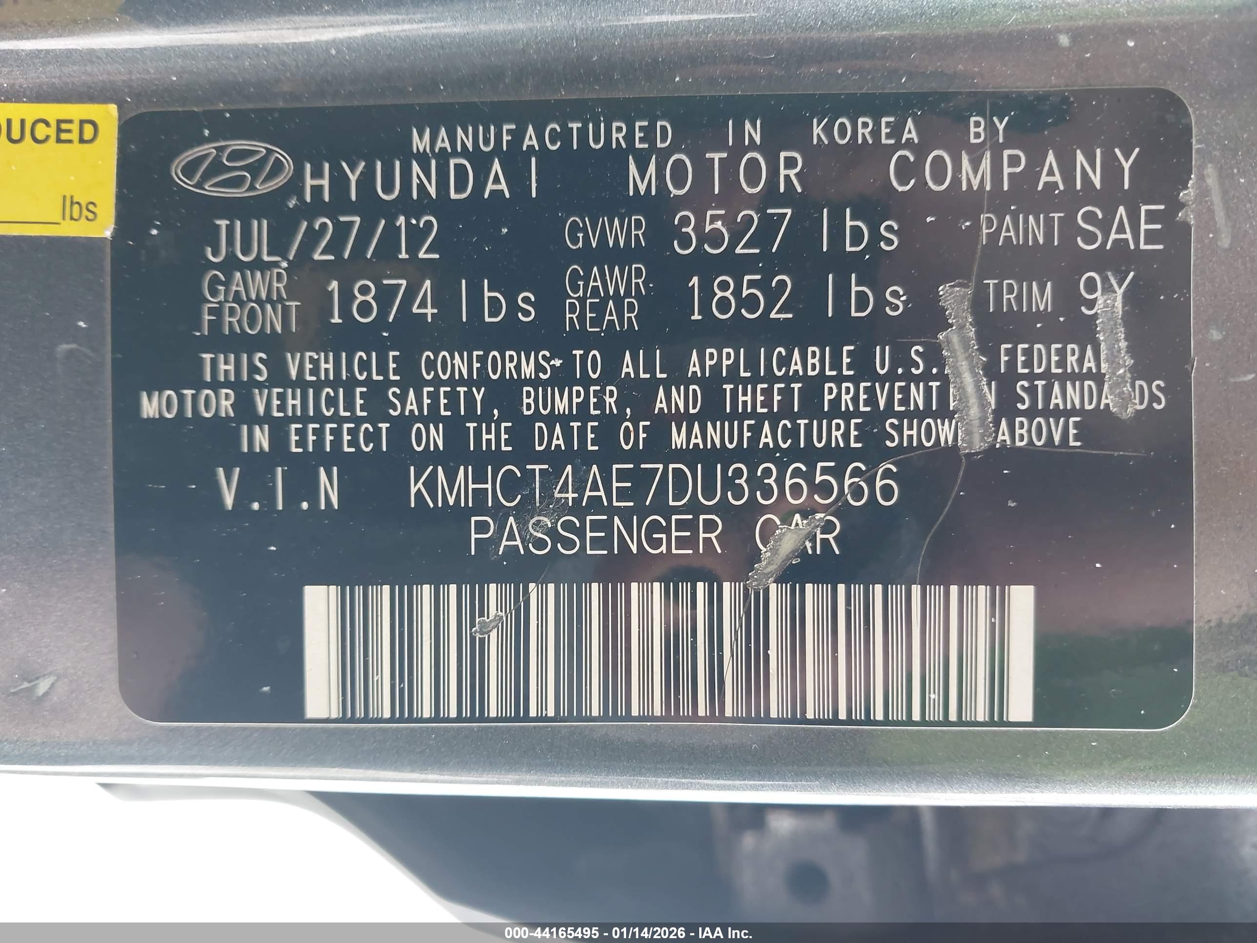 HYUNDAI ACCENT image 9