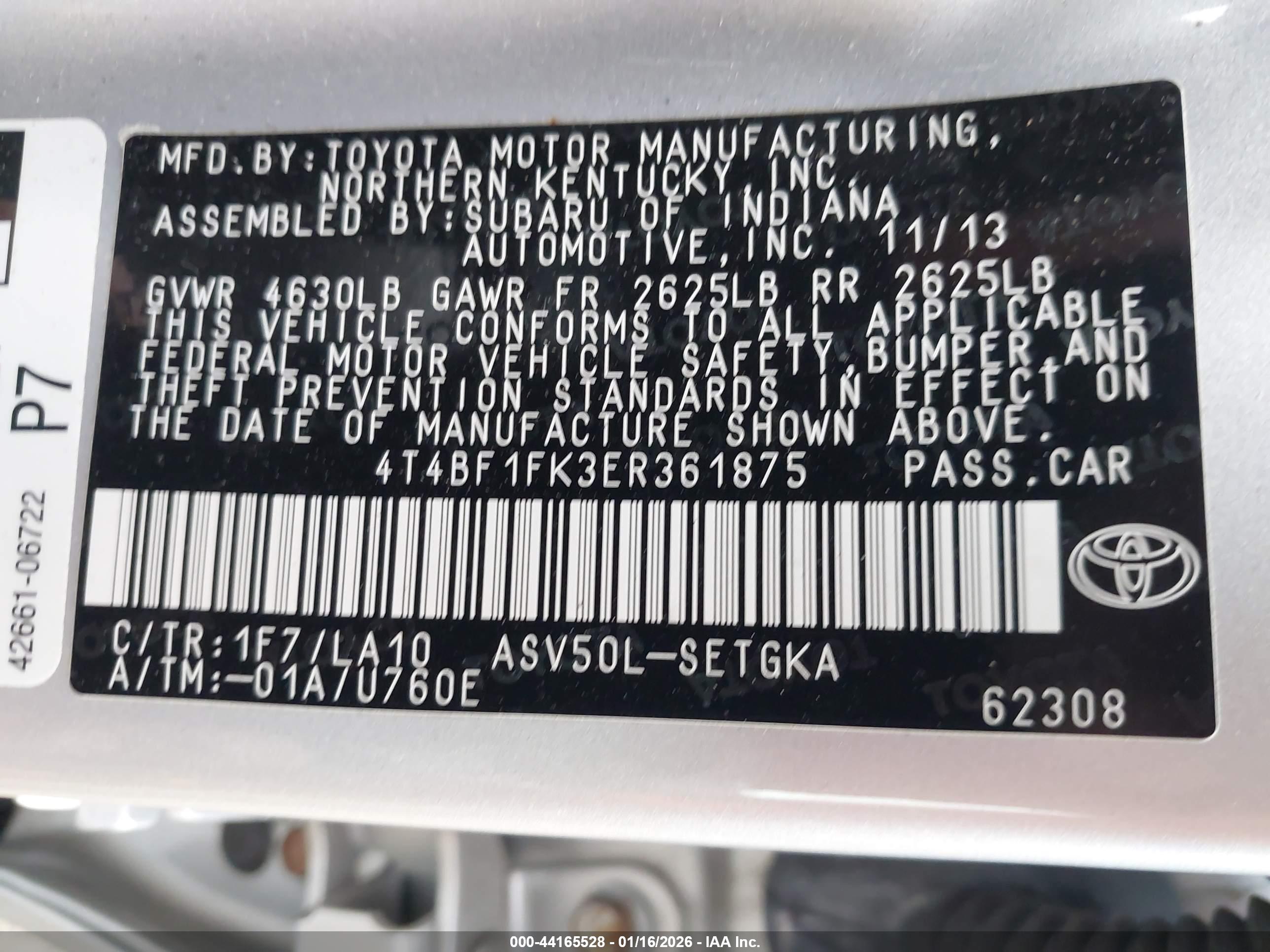TOYOTA CAMRY image 9