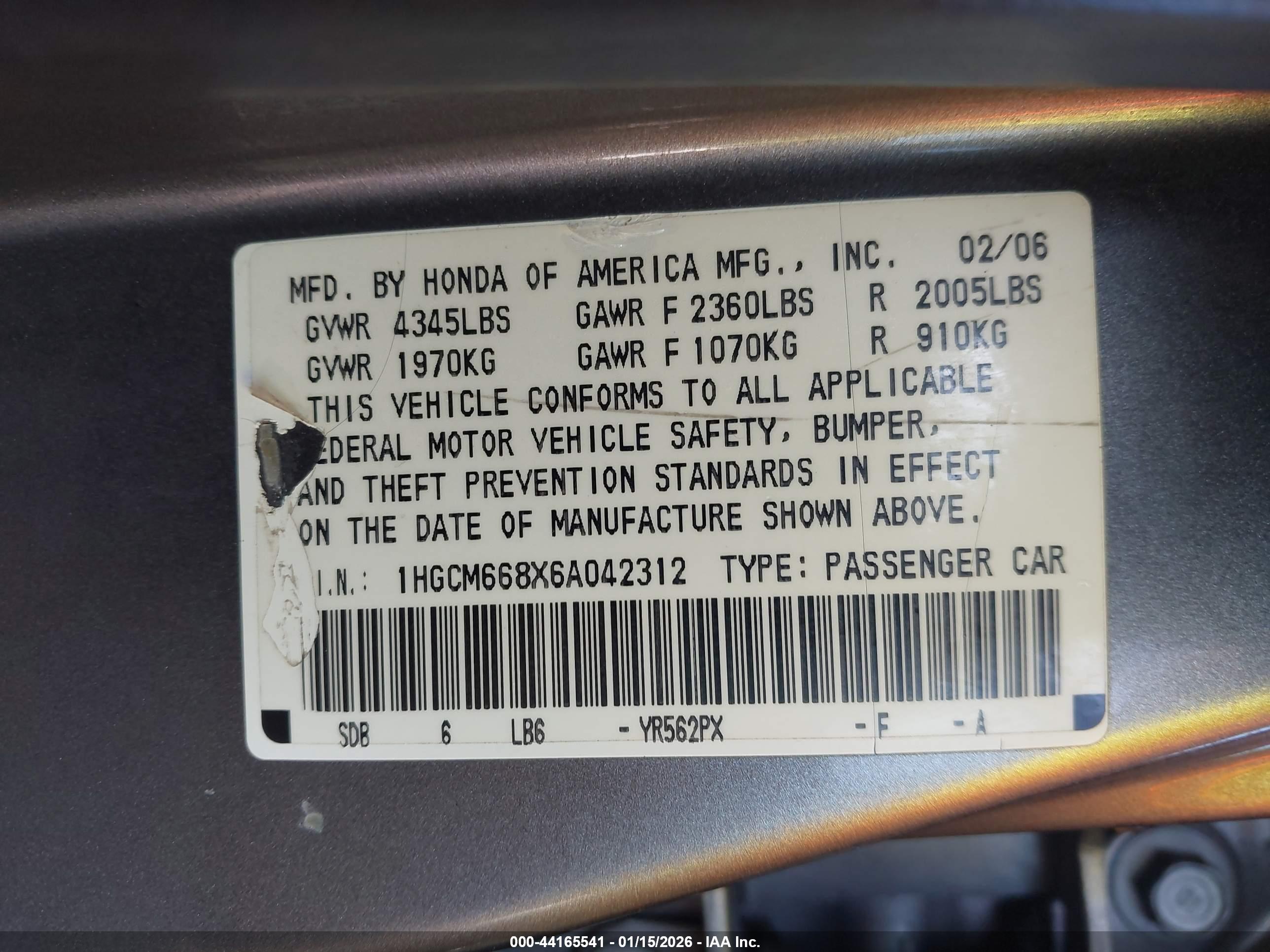 HONDA ACCORD image 9