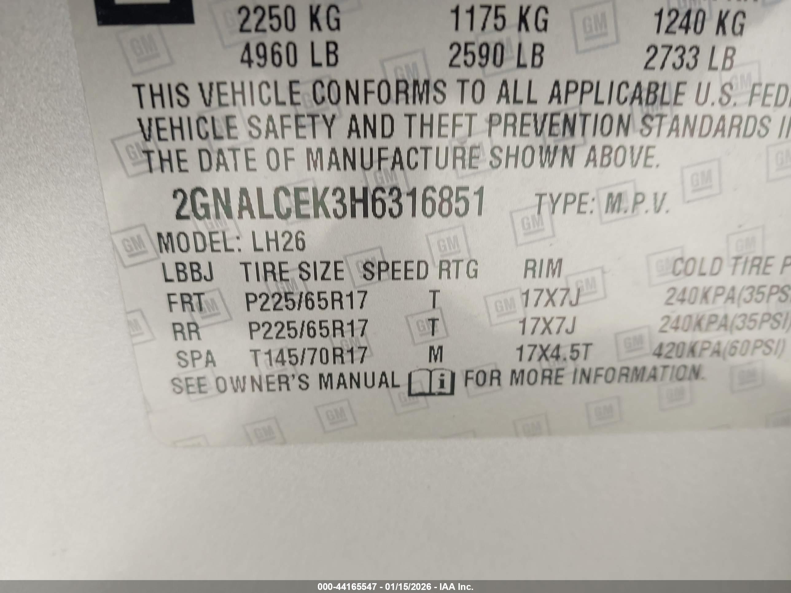 CHEVROLET EQUINOX image 9