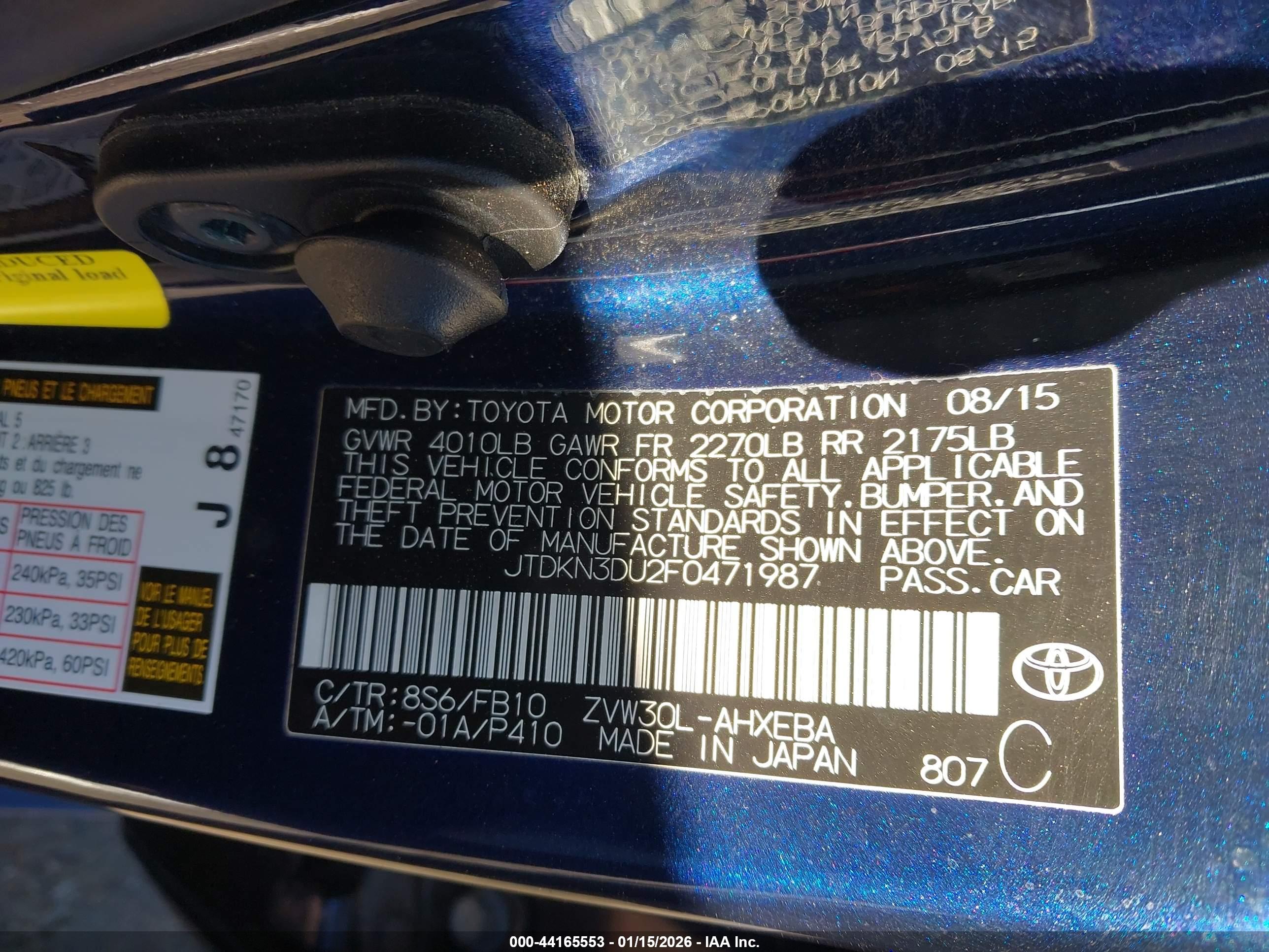 TOYOTA PRIUS image 9