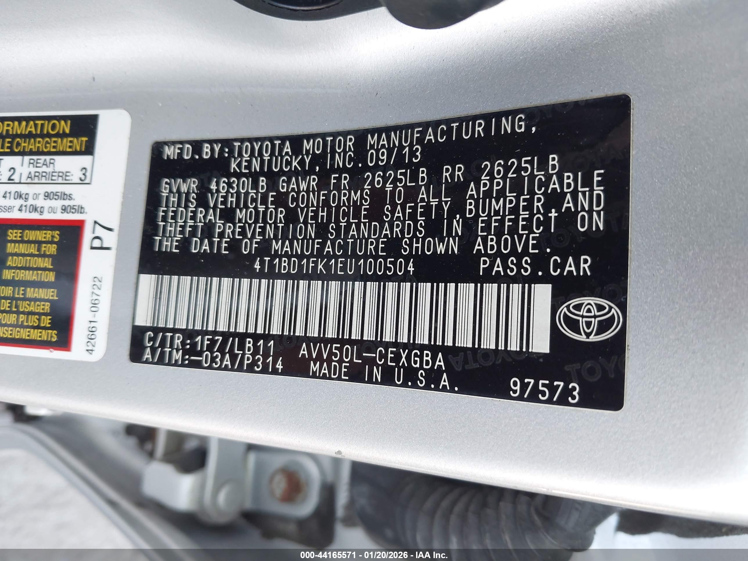 TOYOTA CAMRY image 9