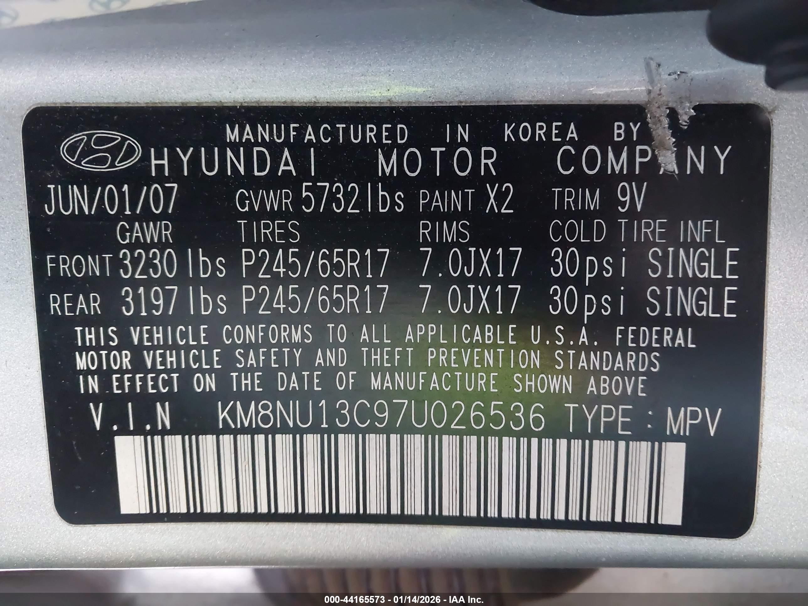 HYUNDAI VERACRUZ image 9