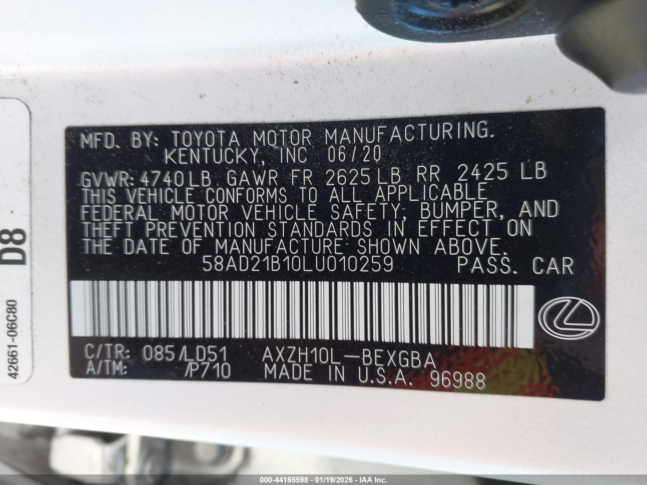 LEXUS ES image 9