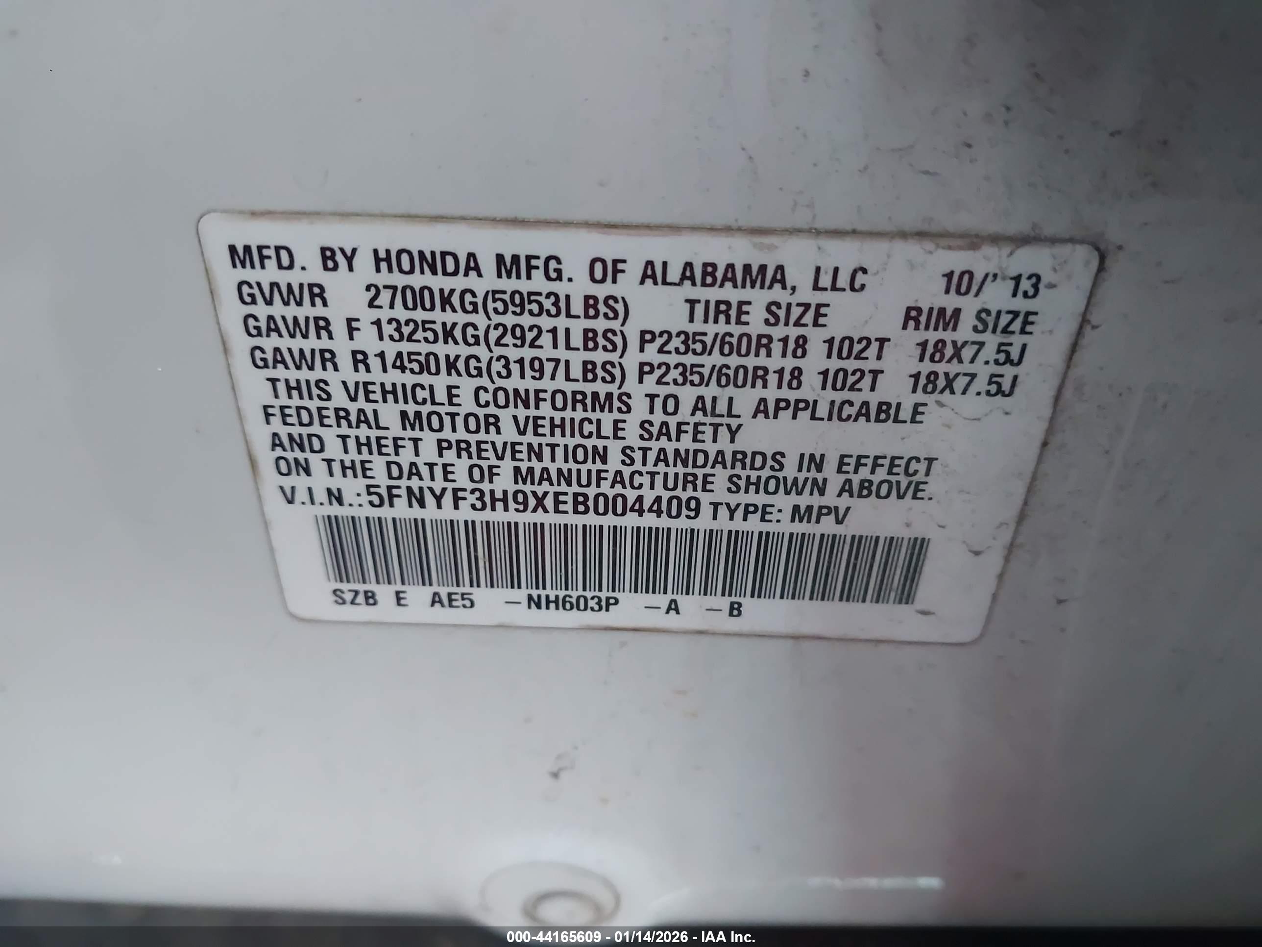 HONDA PILOT image 9