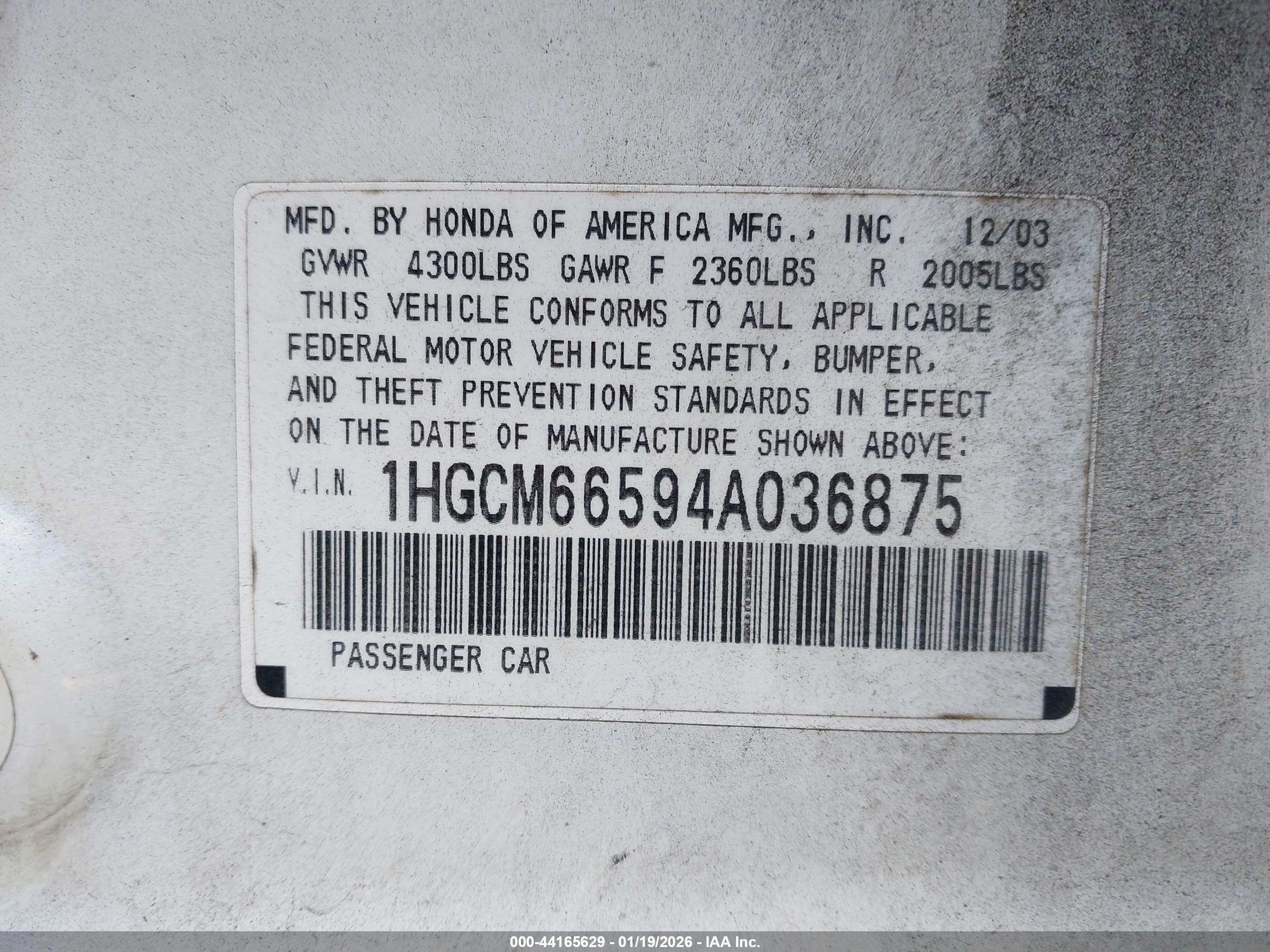 HONDA ACCORD image 9