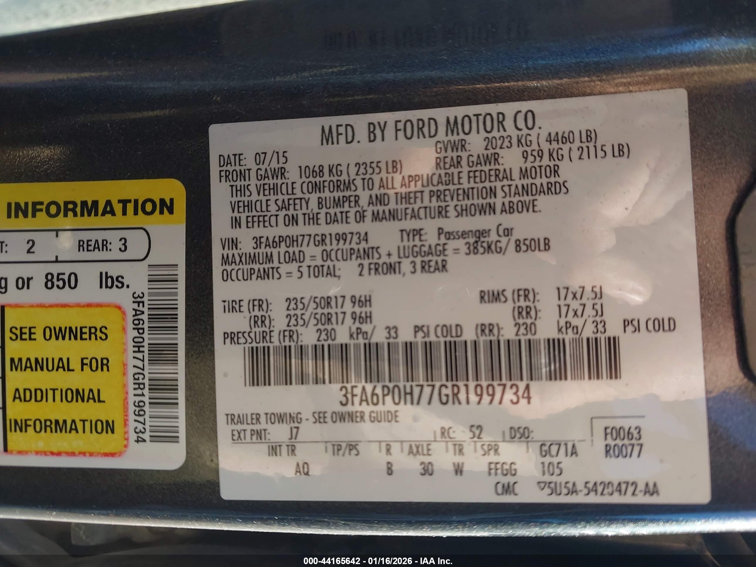 FORD FUSION image 9