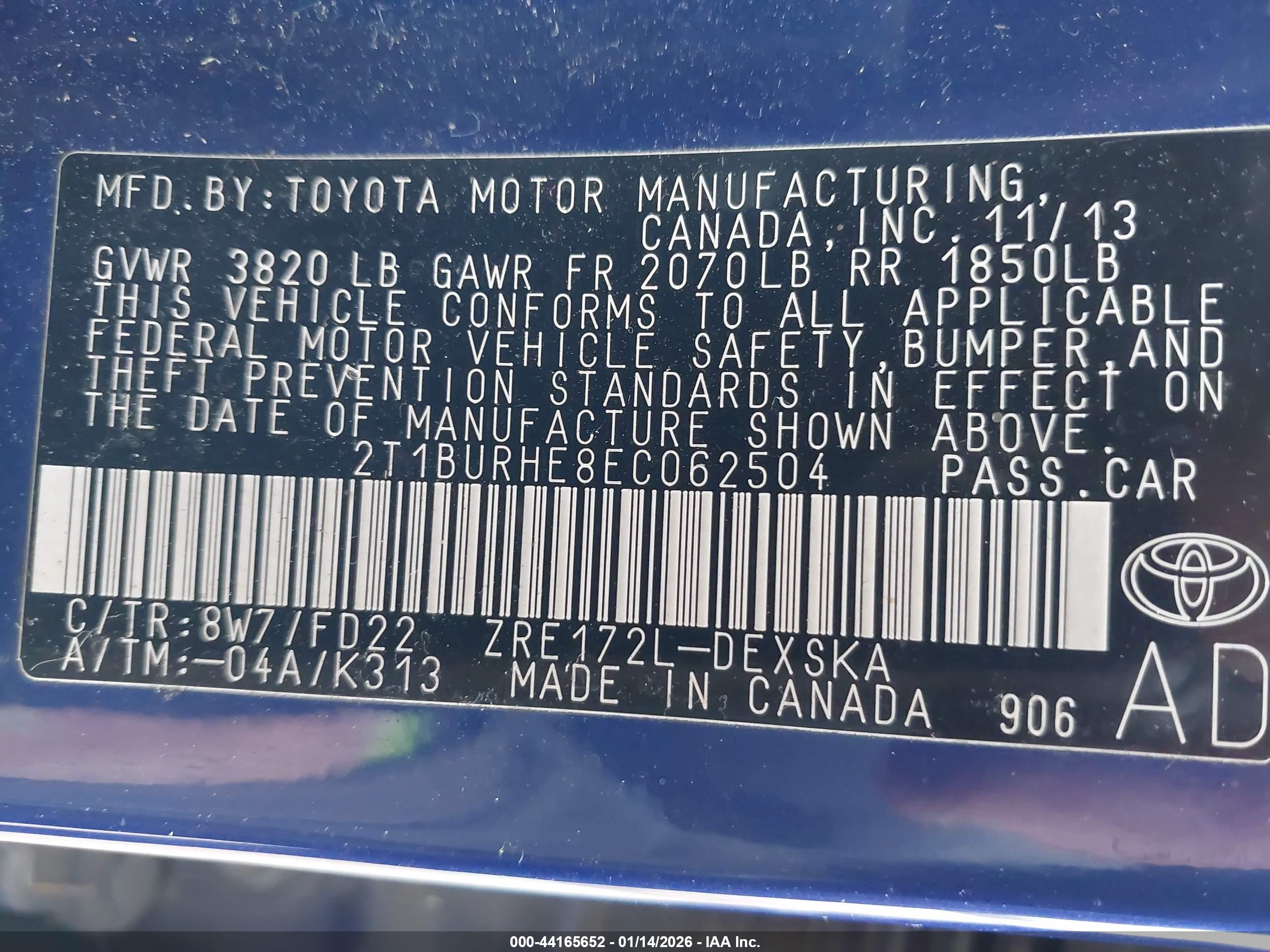 TOYOTA COROLLA image 9
