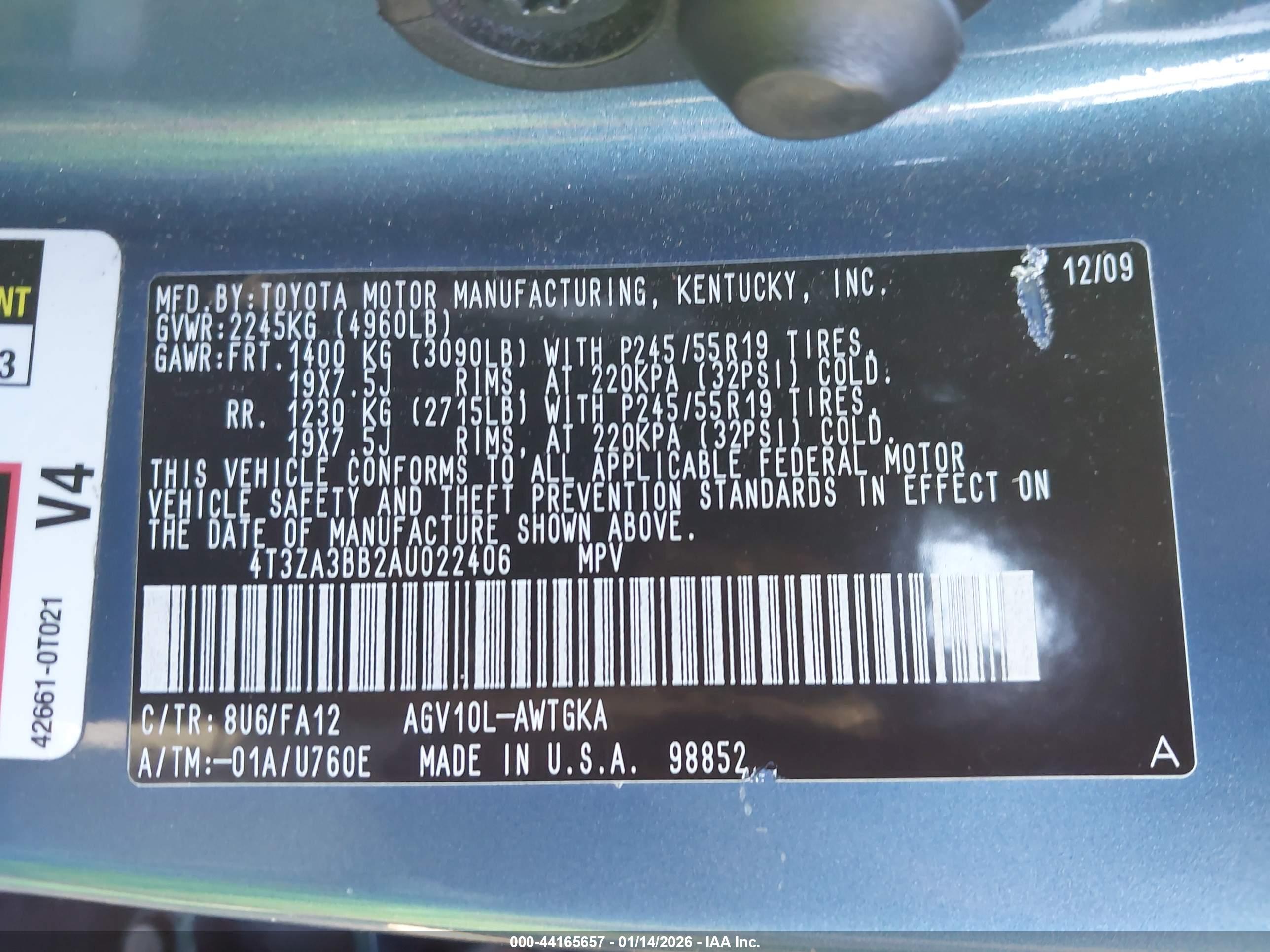 TOYOTA VENZA image 9