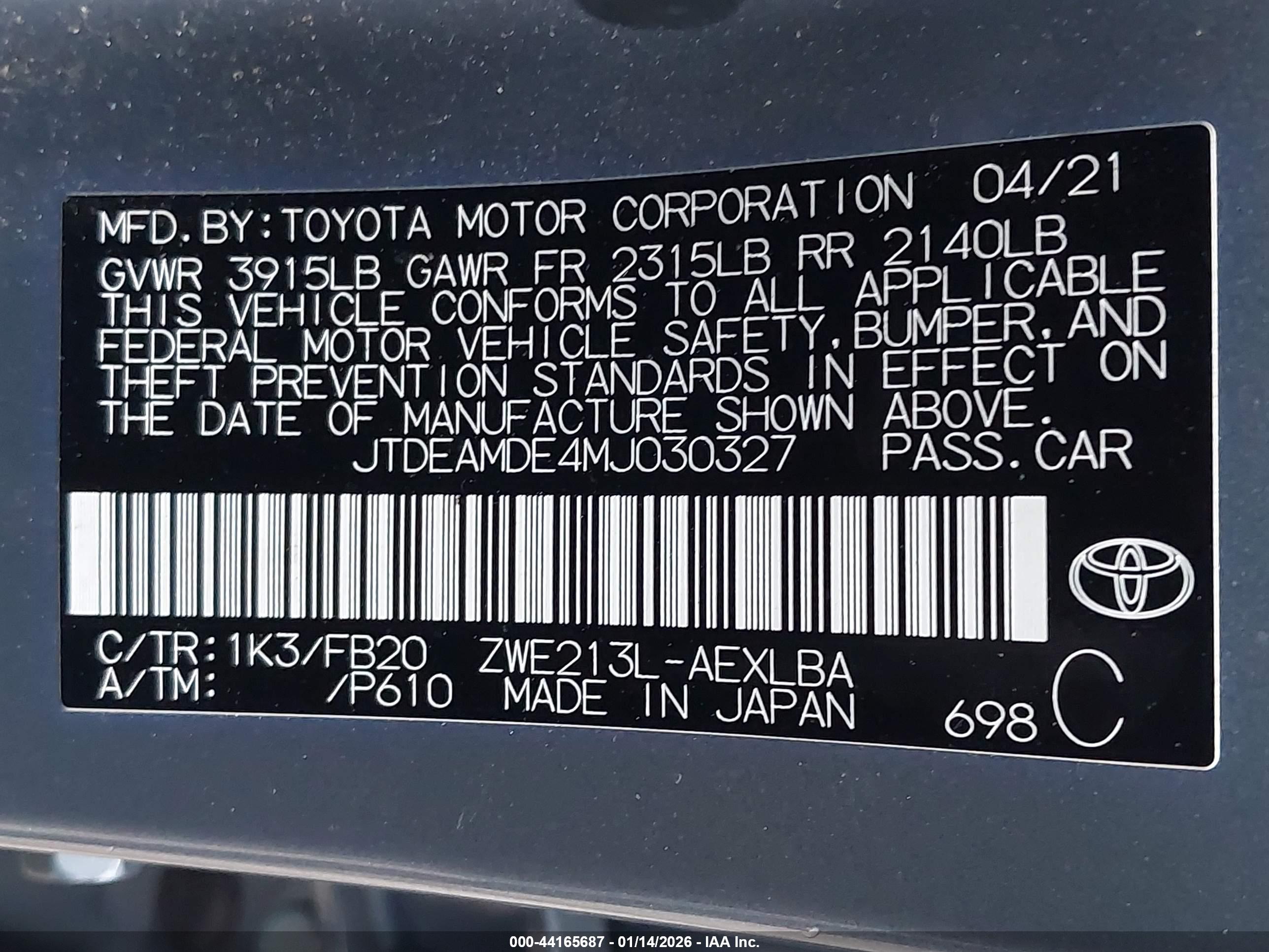 TOYOTA COROLLA image 9
