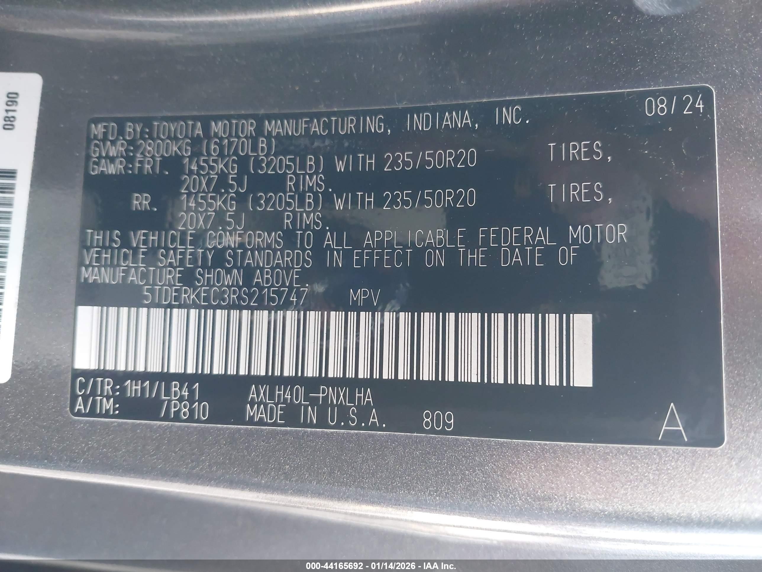 TOYOTA SIENNA image 9