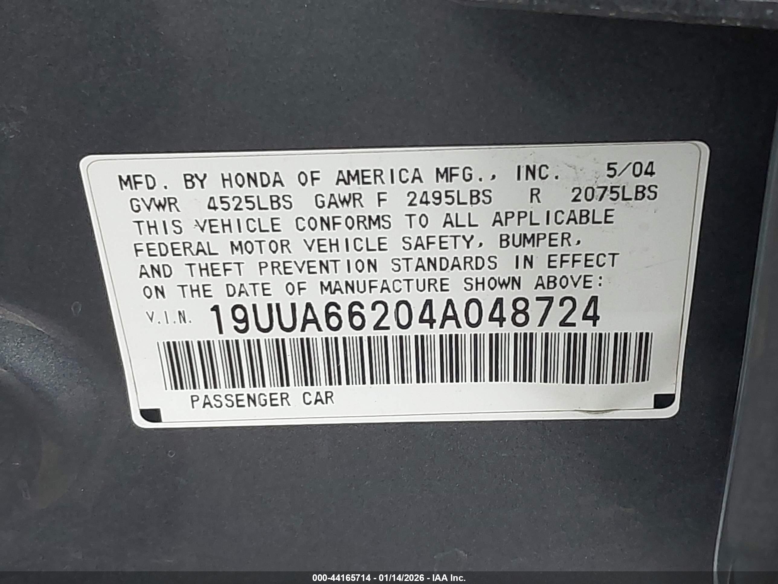 ACURA TL image 9
