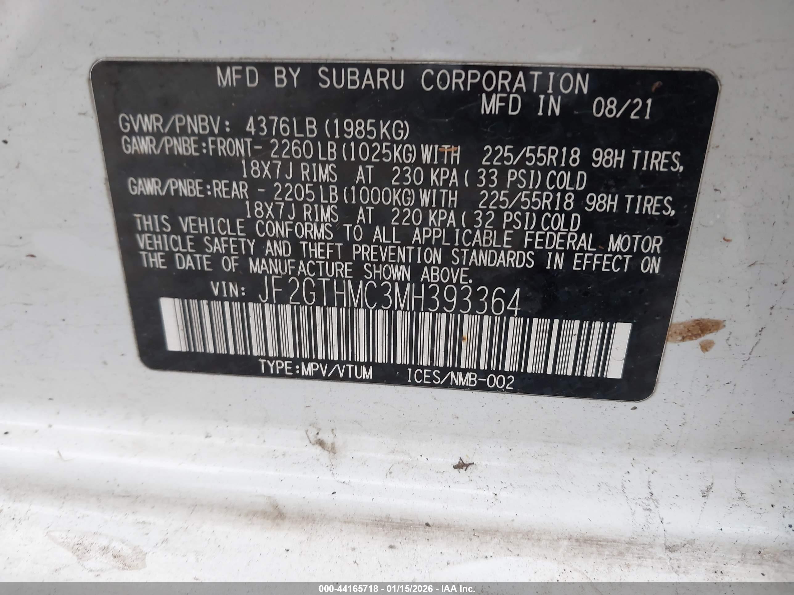 SUBARU CROSSTREK image 9