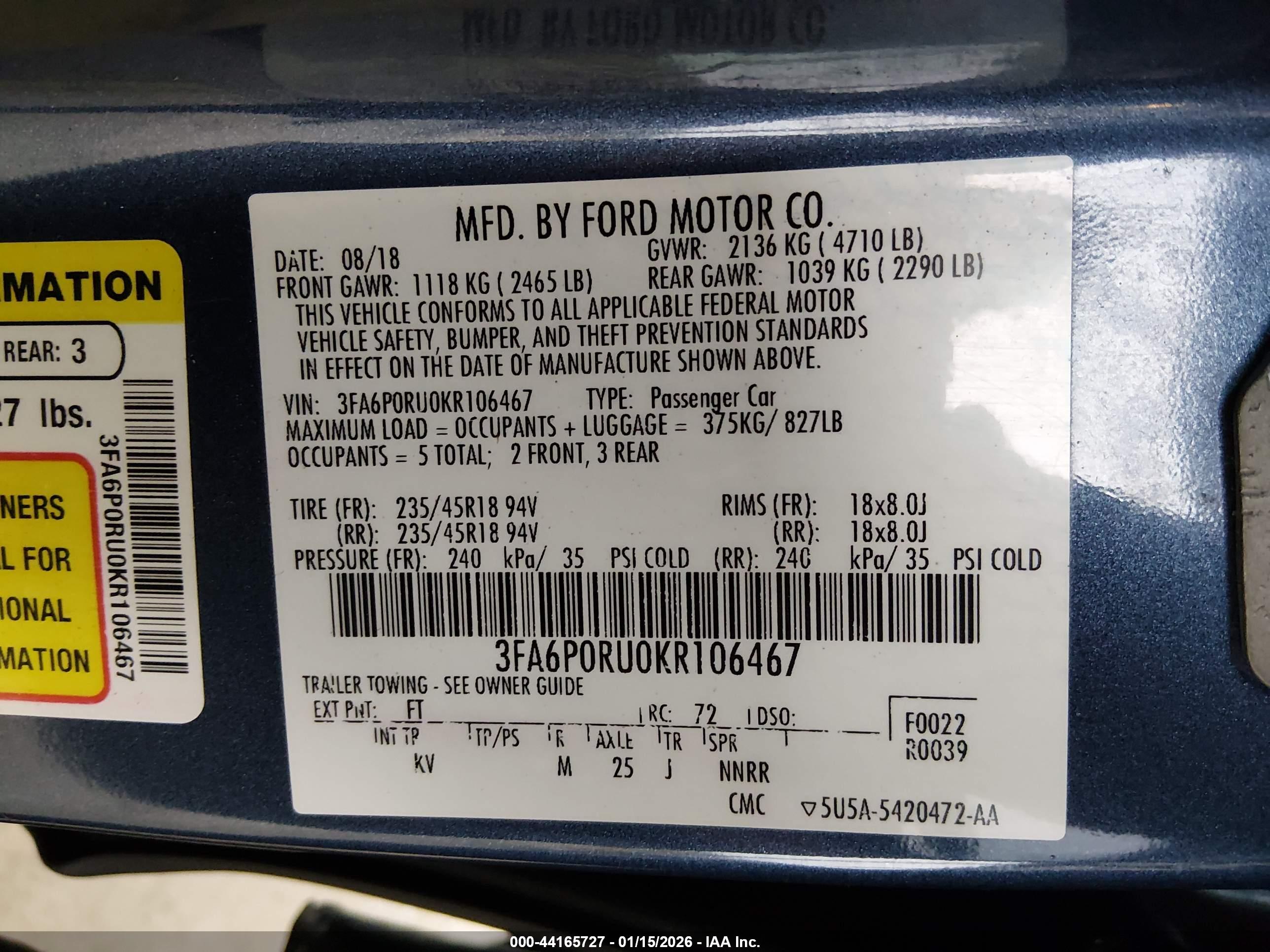 FORD FUSION image 9