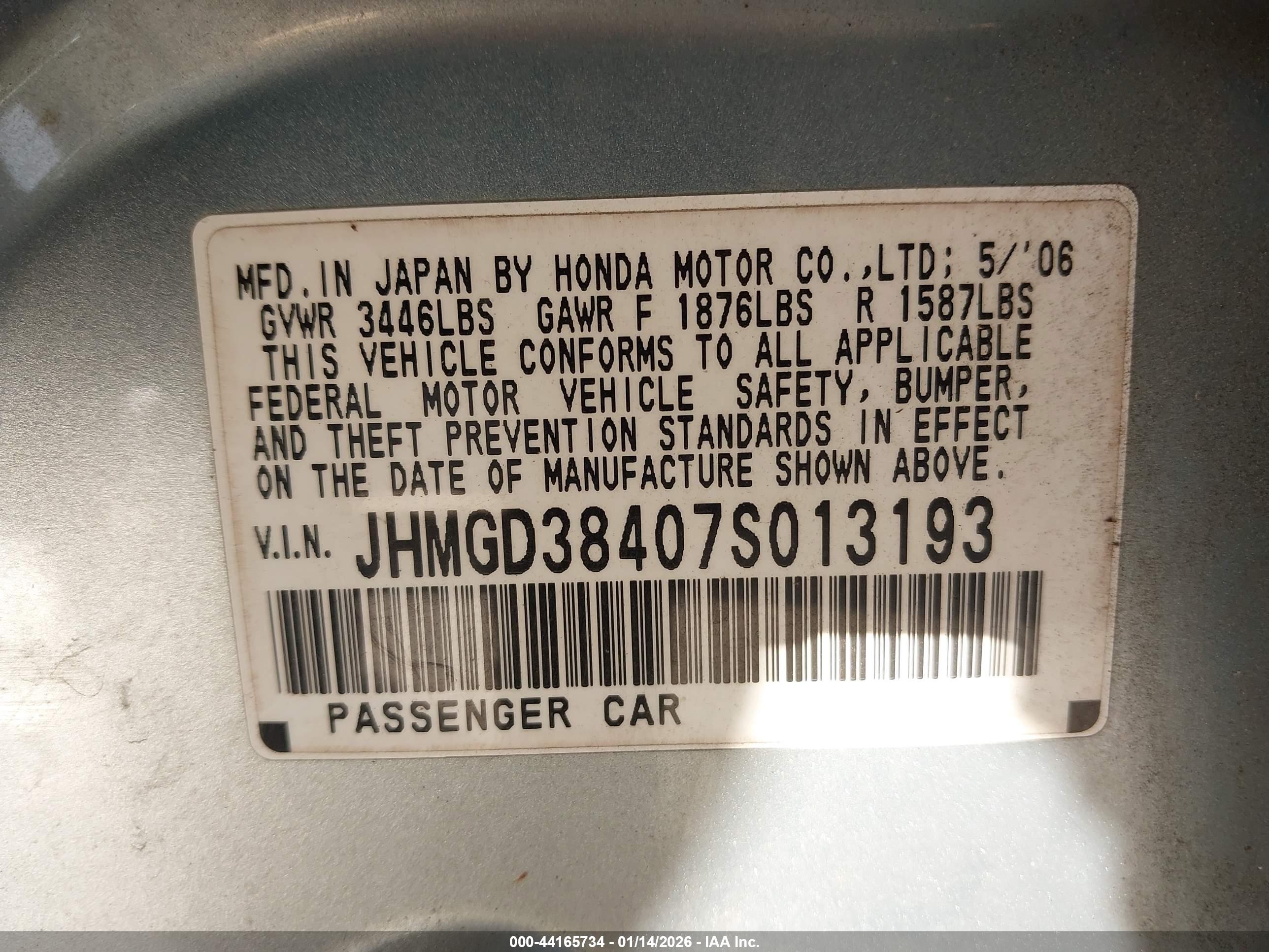 HONDA FIT image 9