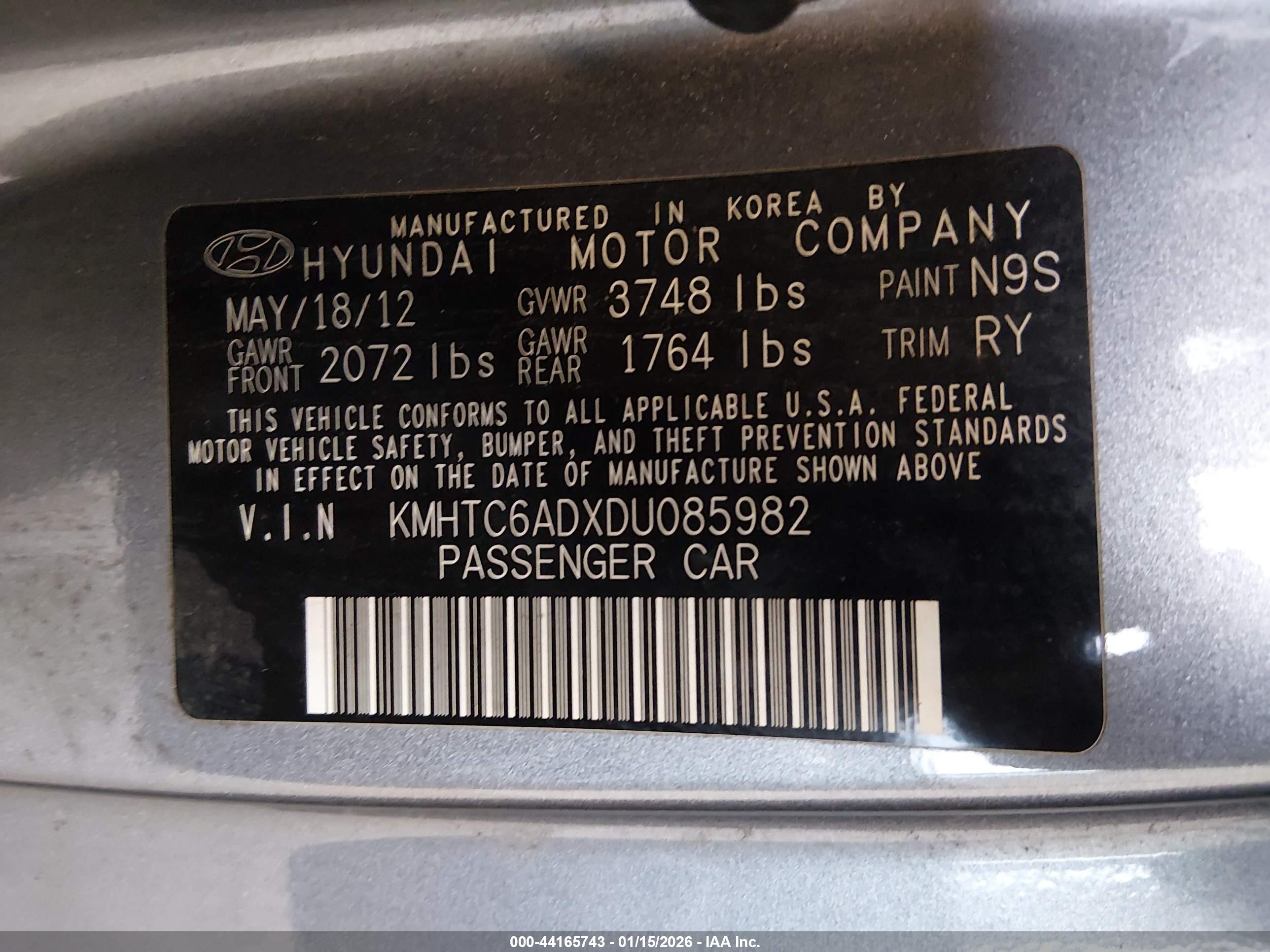 HYUNDAI VELOSTER image 9