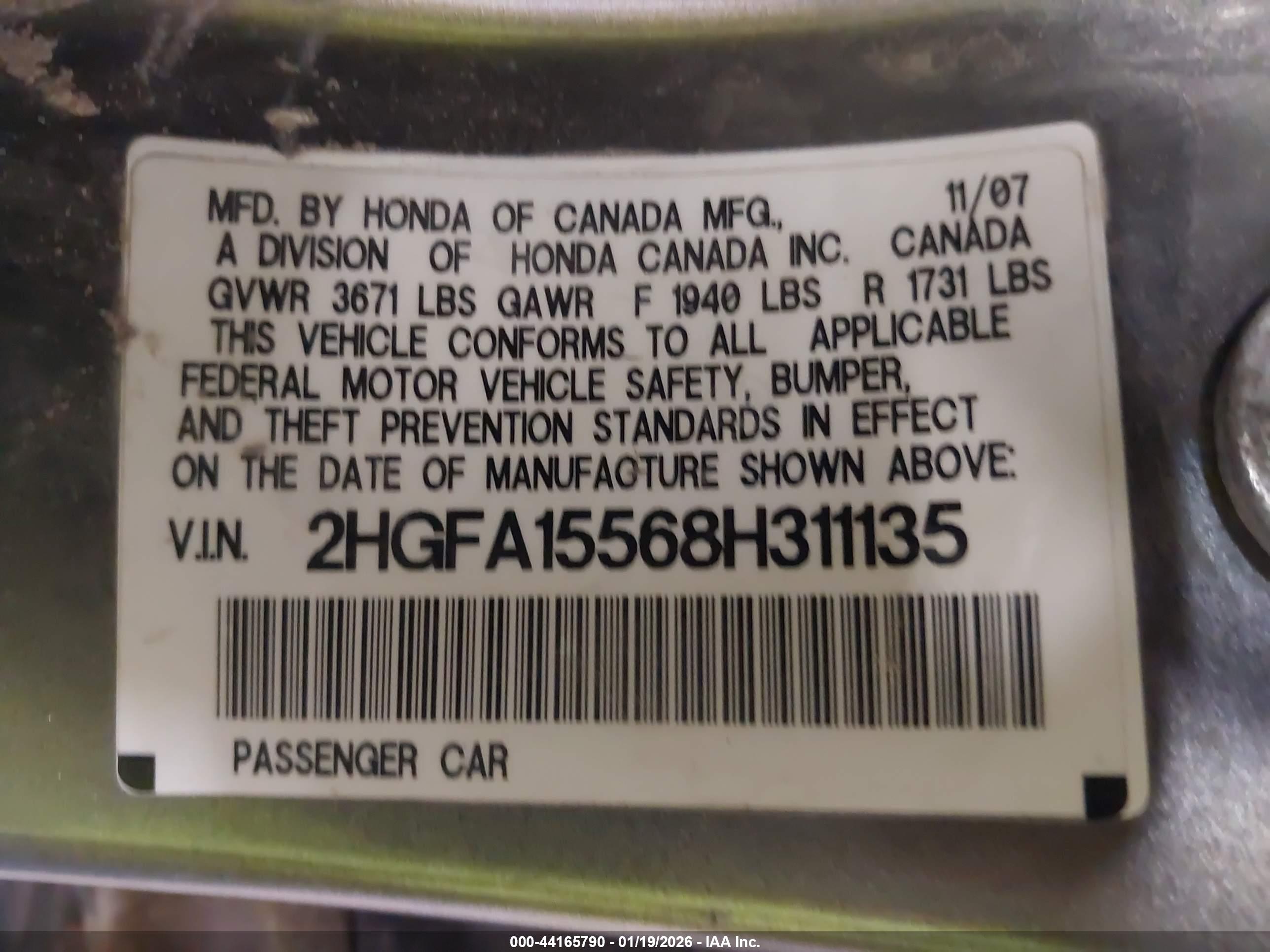 HONDA CIVIC image 9
