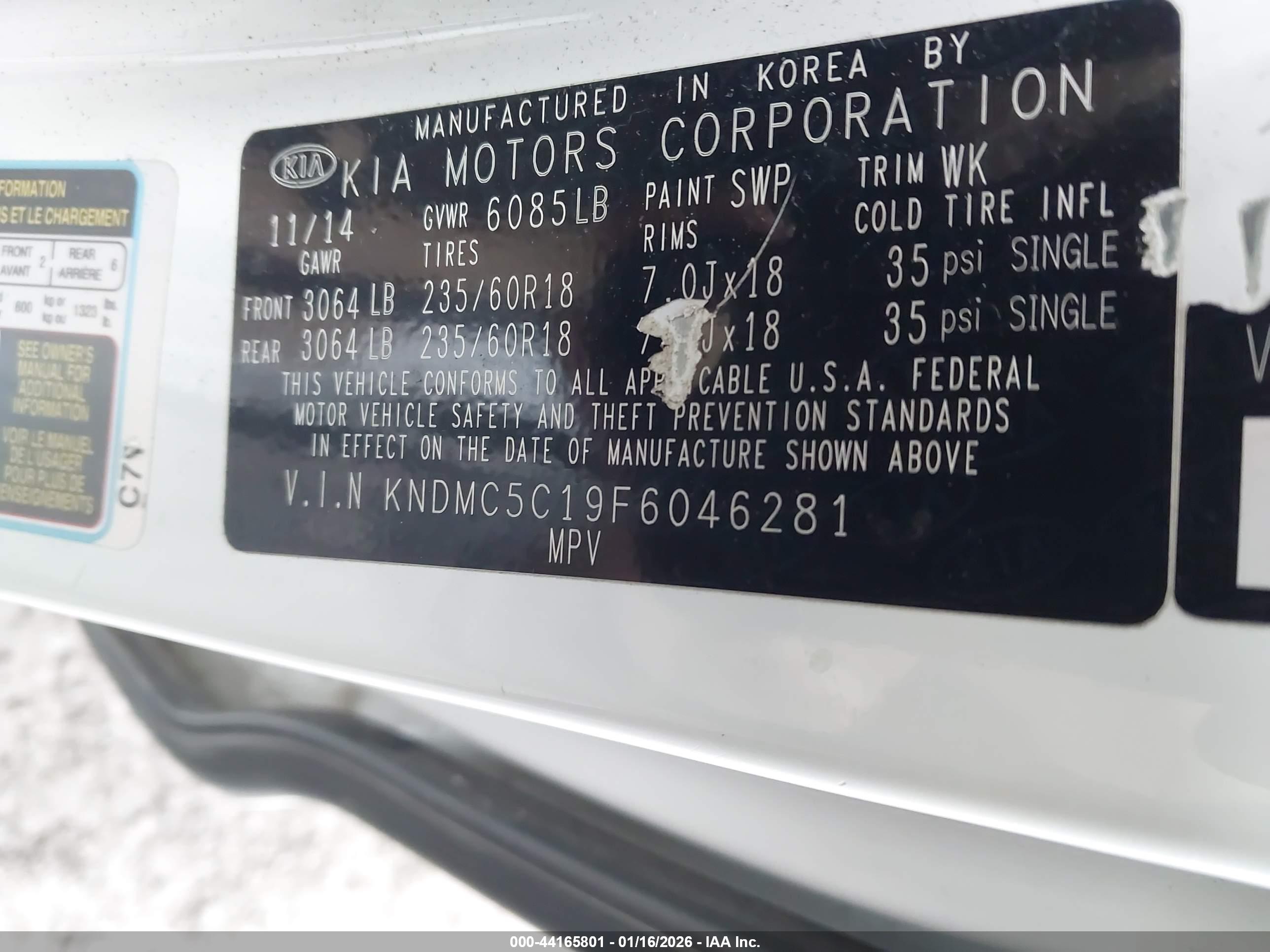 KIA SEDONA image 9