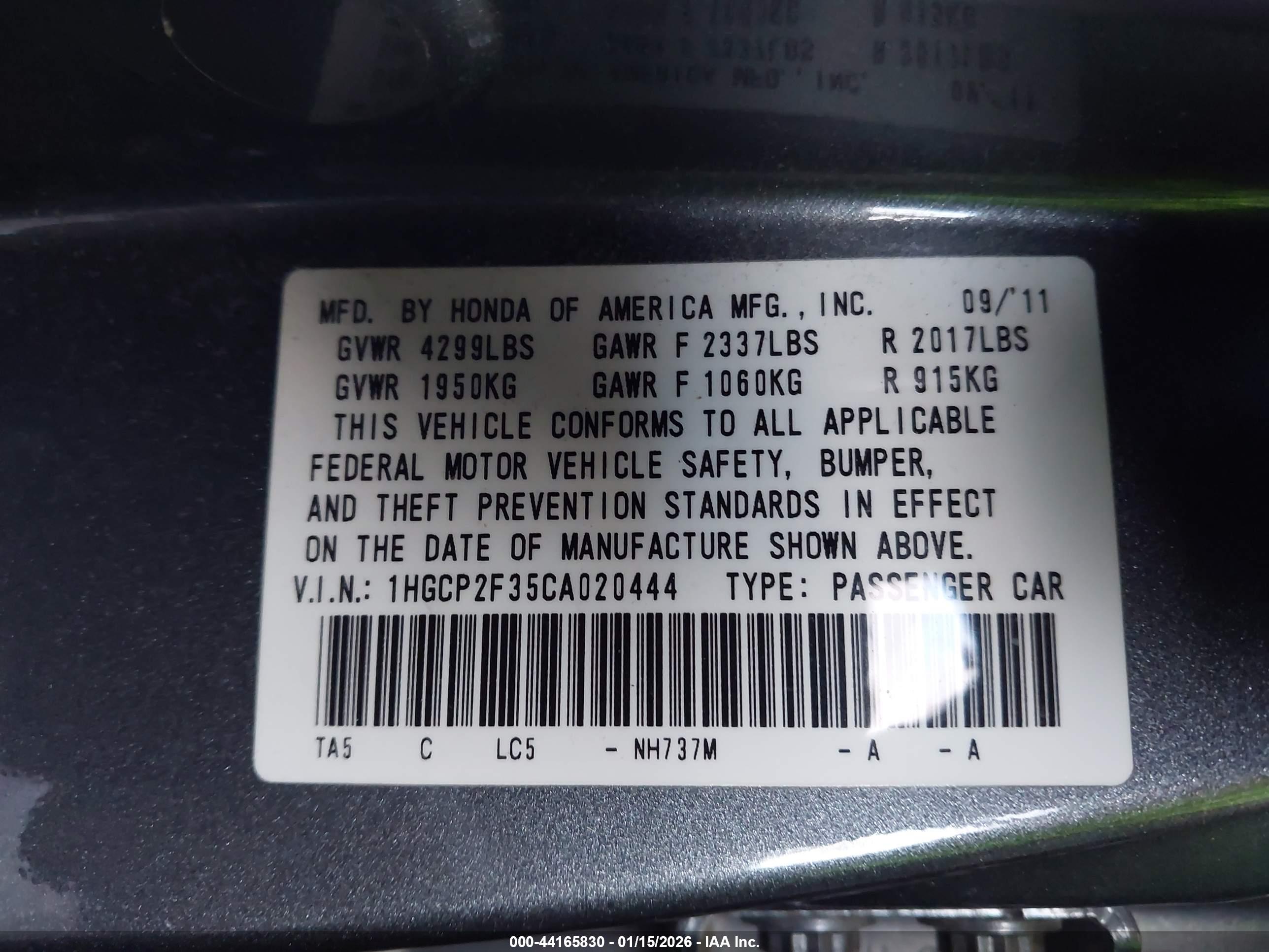 HONDA ACCORD image 9