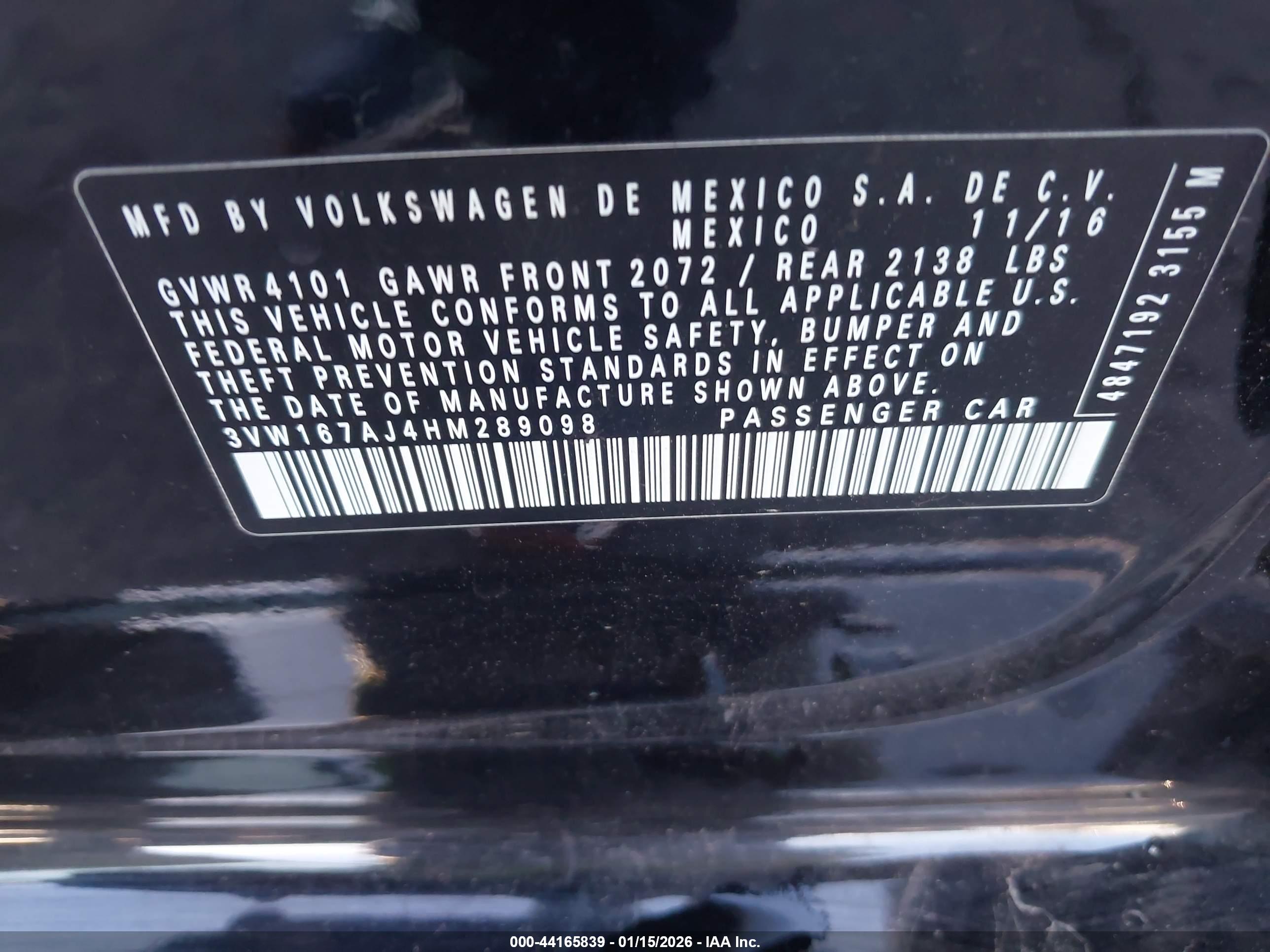 VOLKSWAGEN JETTA image 9