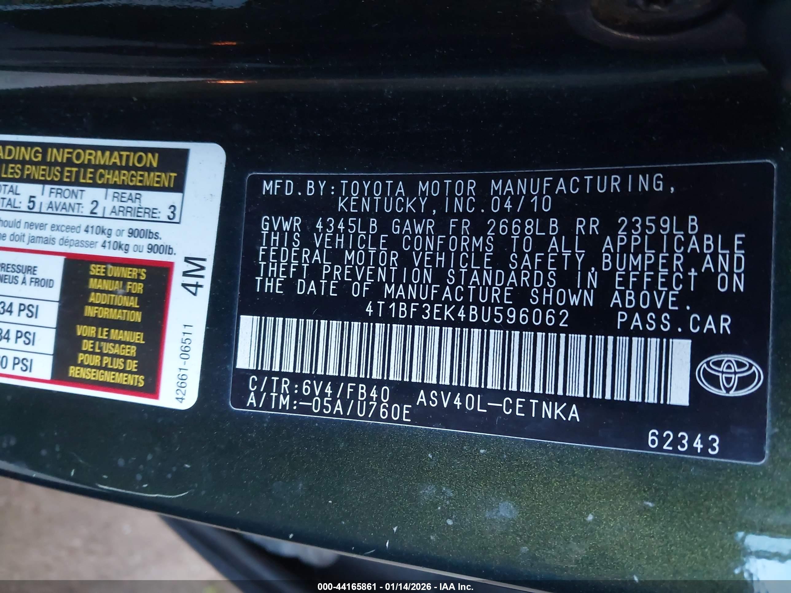 TOYOTA CAMRY image 9