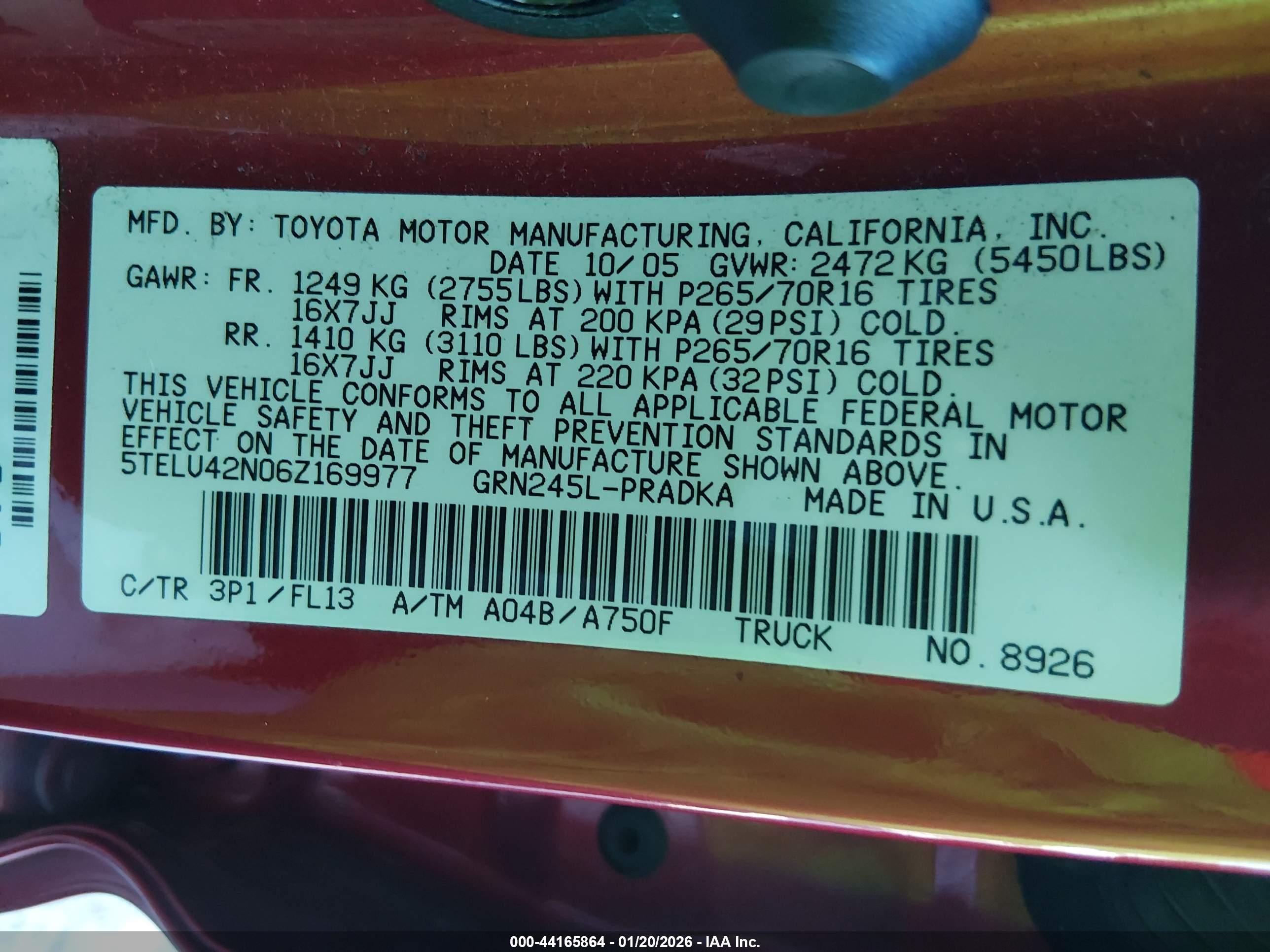 TOYOTA TACOMA image 9
