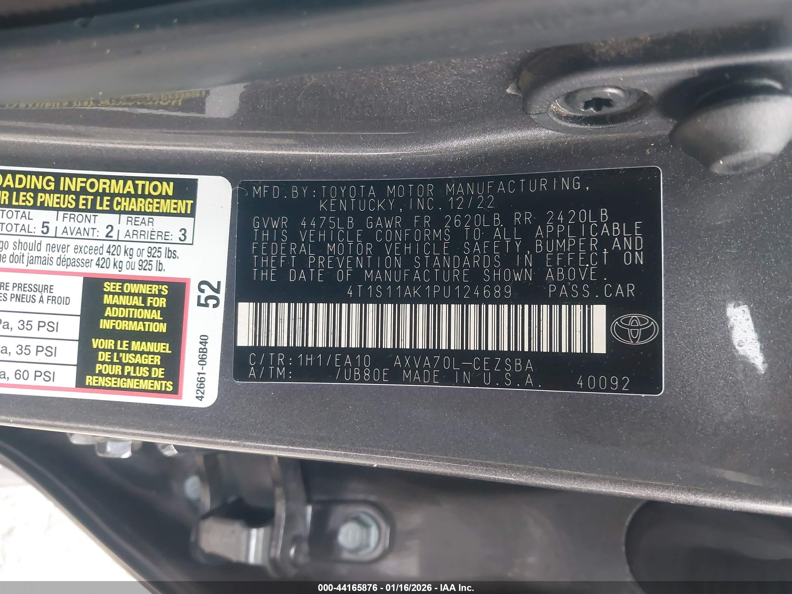 TOYOTA CAMRY image 9