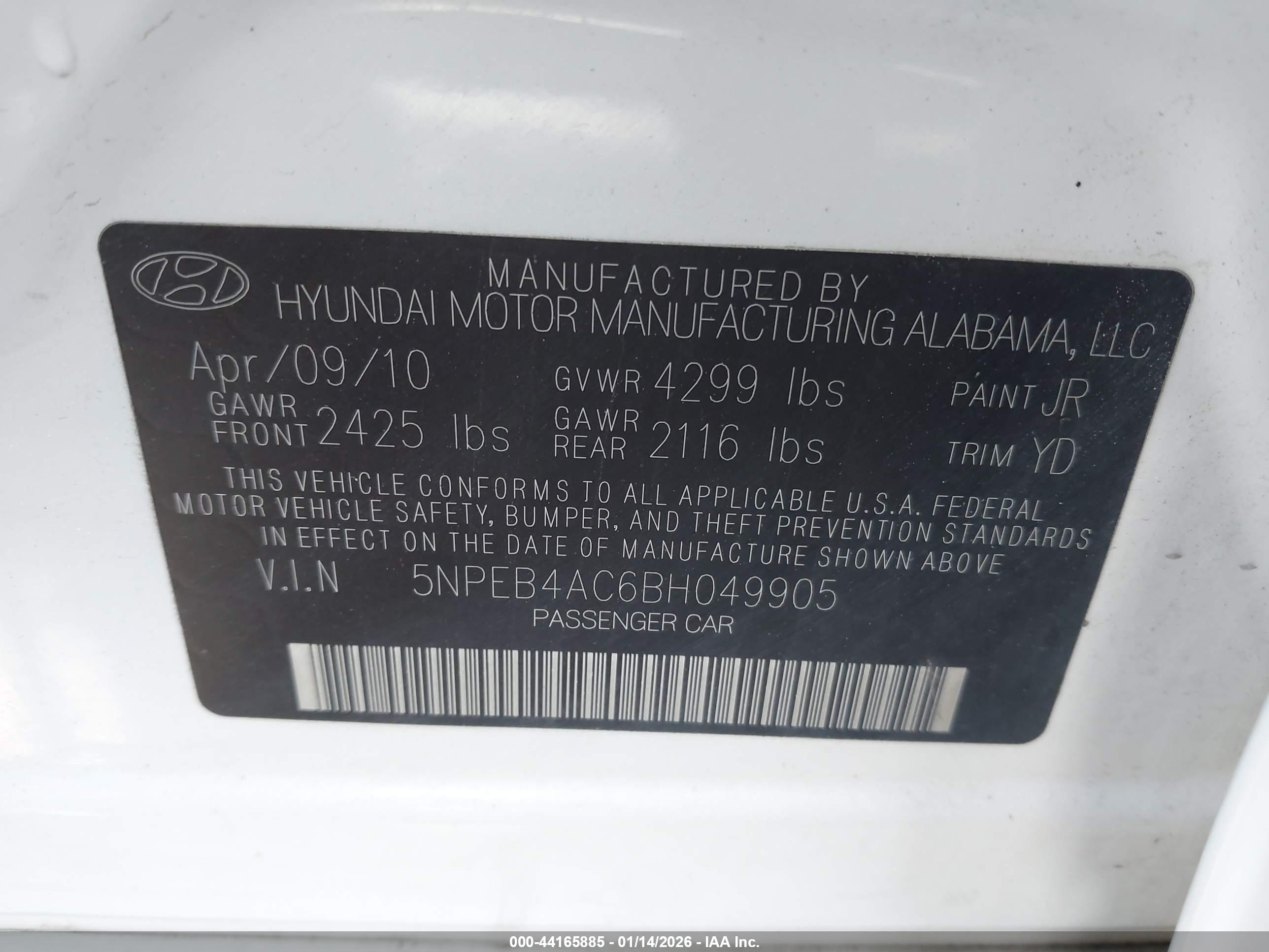 HYUNDAI SONATA image 9