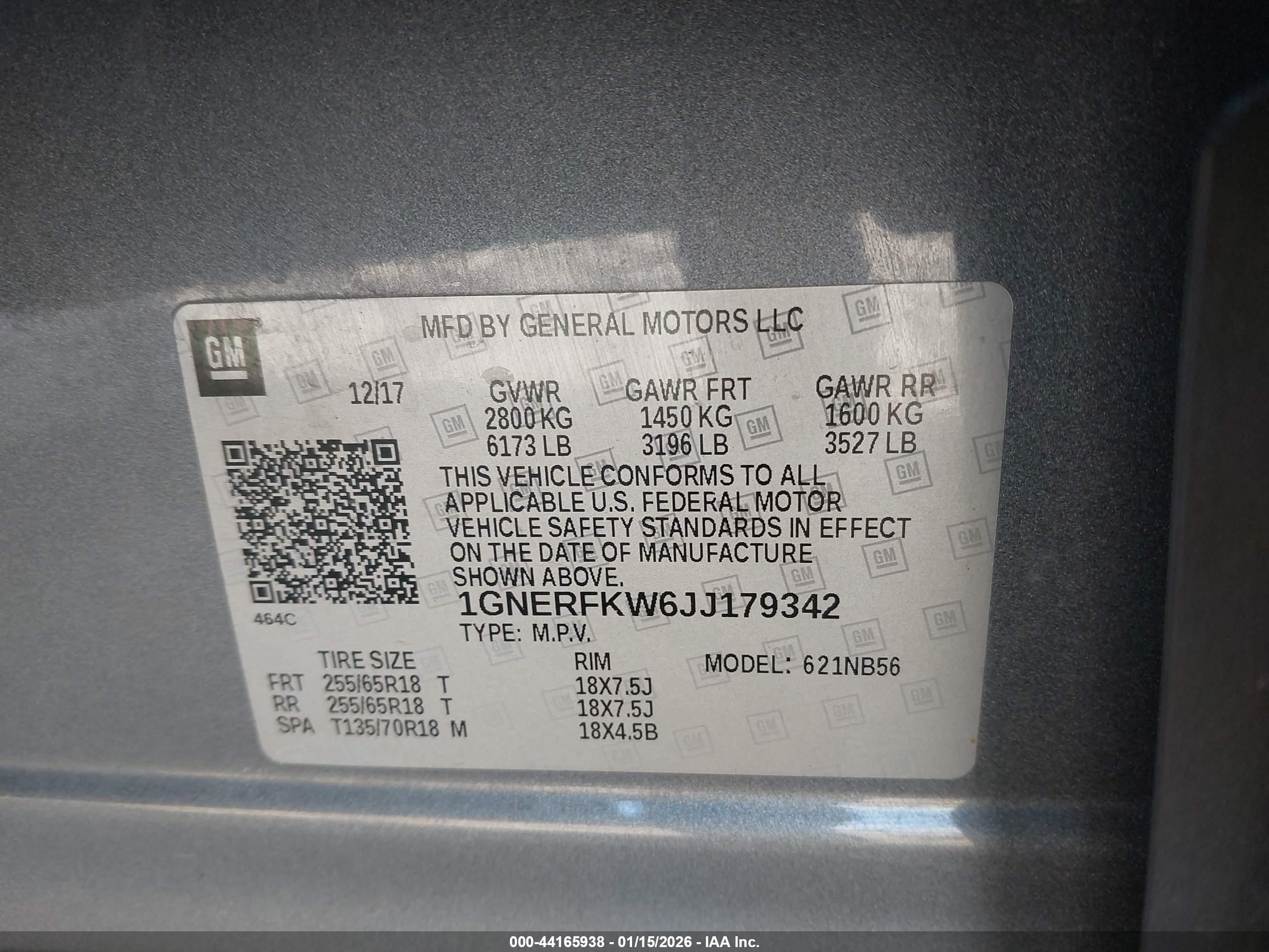 CHEVROLET TRAVERSE image 9