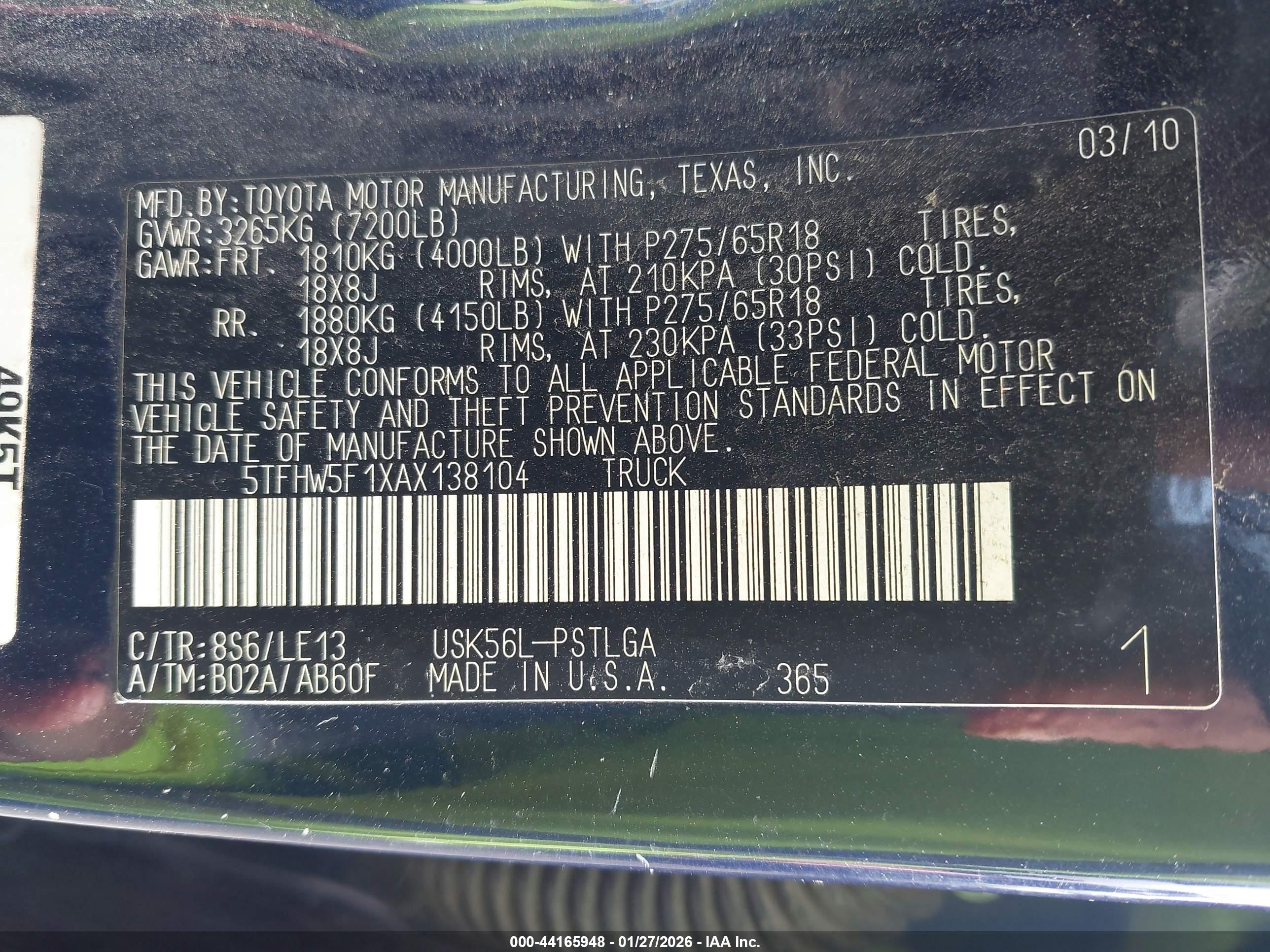 TOYOTA TUNDRA image 9