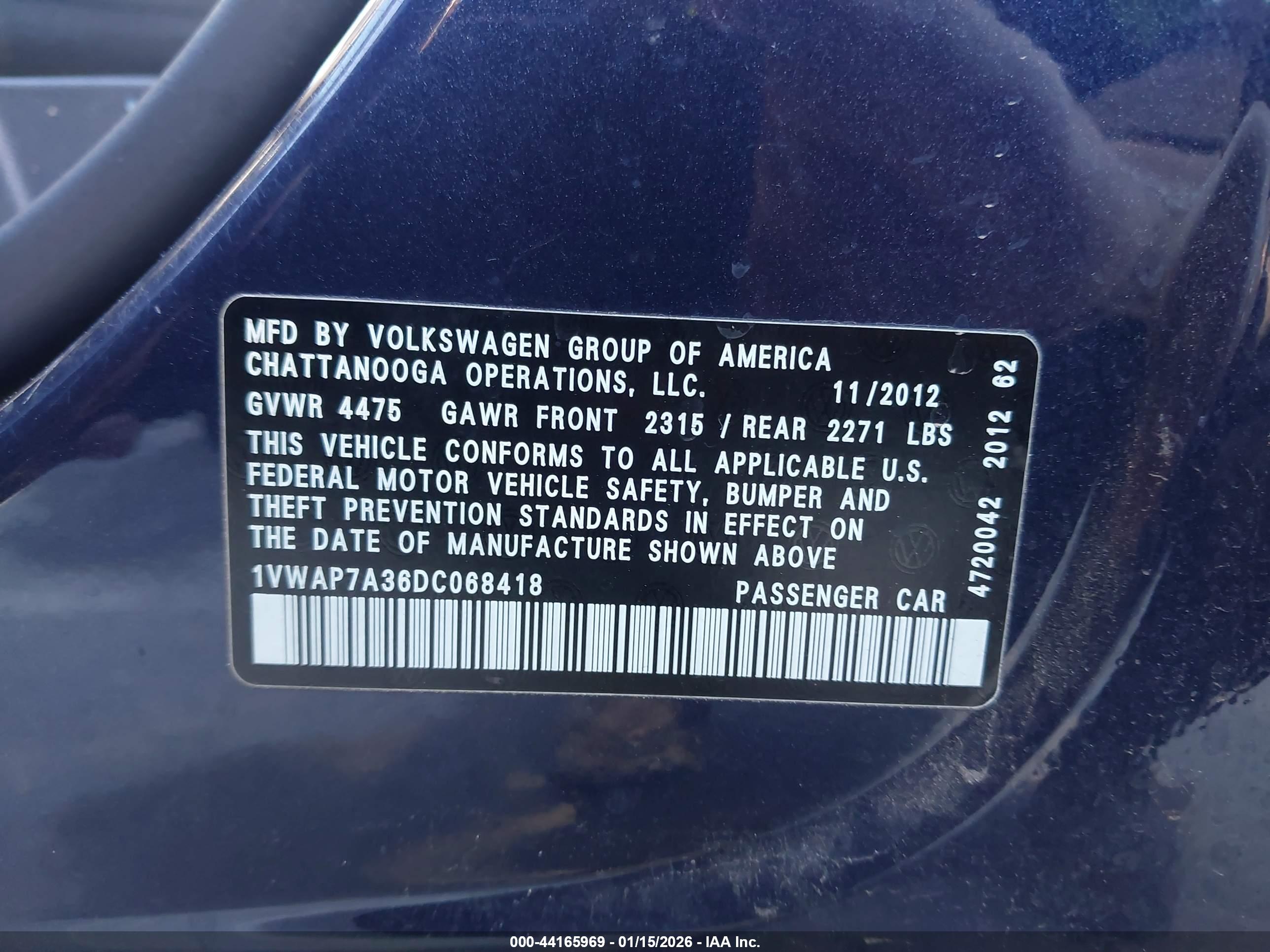 VOLKSWAGEN PASSAT image 9